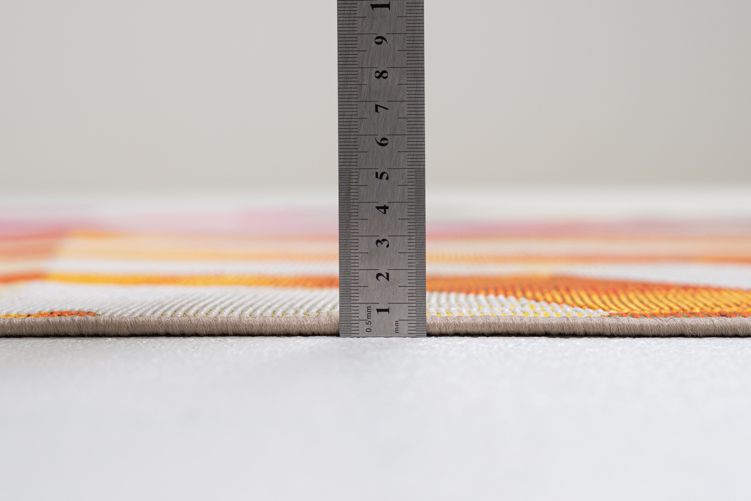 Sansibar Teppich »Rantum Beach SA-019« rechteckig 5 mm Höhe Flachgewebe, modernes Design, Sonnenschirme, In- und Outdoor geeignet