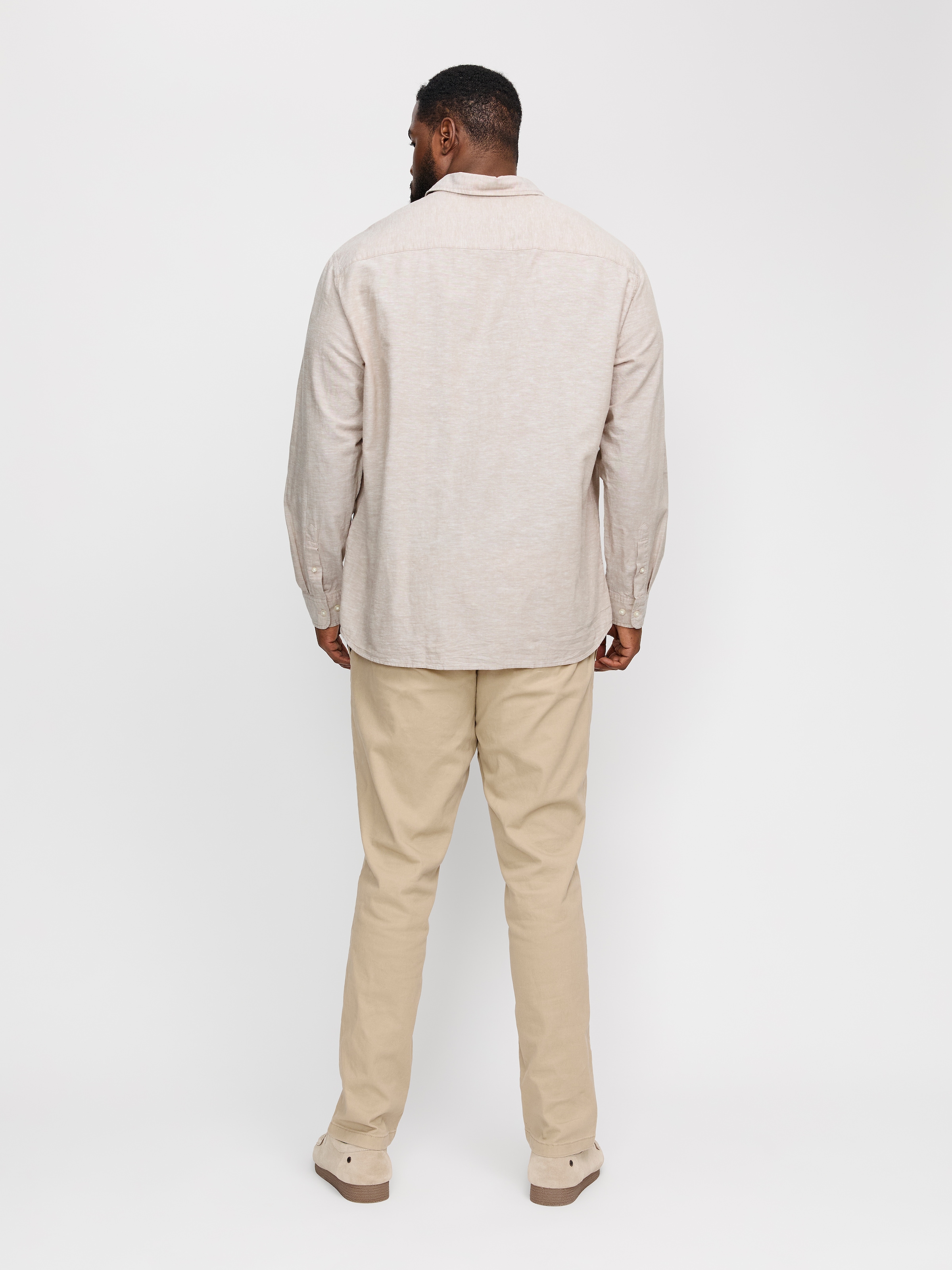 Jack & Jones PlusSize Langarmhemd »JJEBREEZE SHIRT LS SN PLS«, mit Hemdkragen