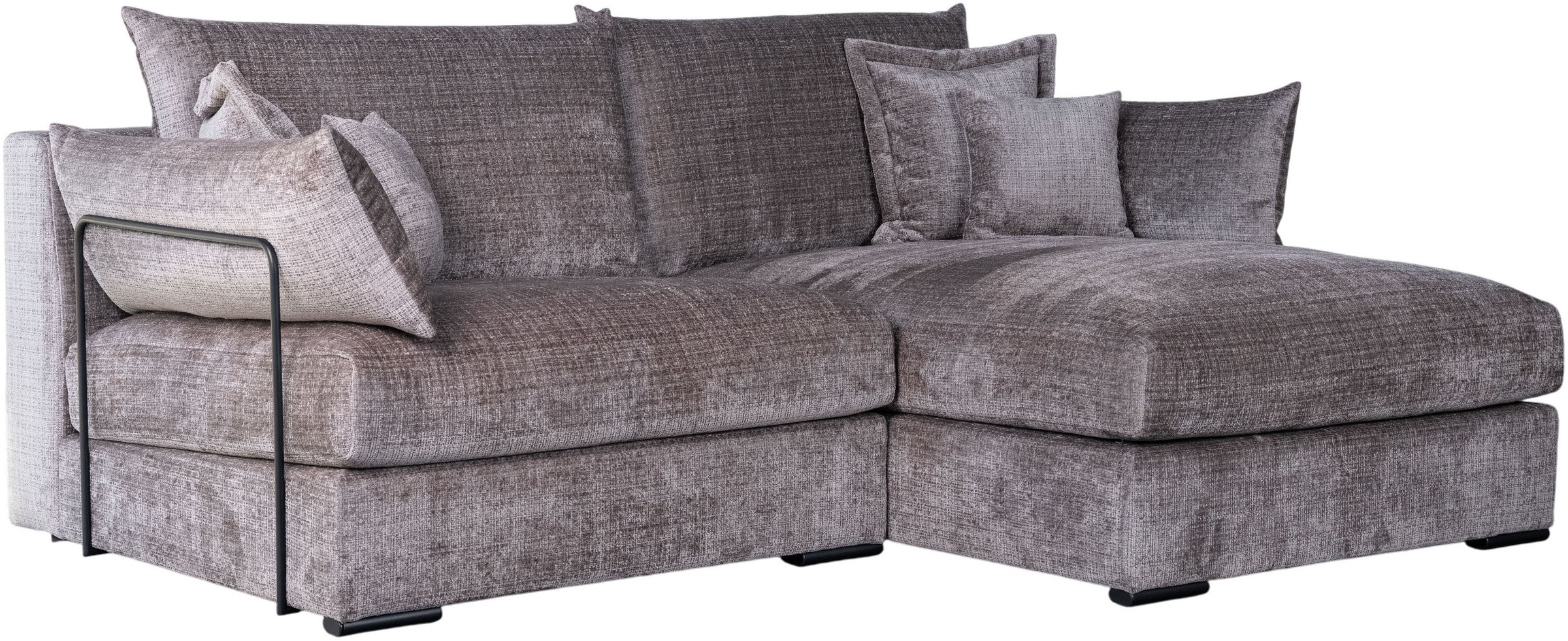 Home affaire Ecksofa »Casa XXL L-Form, Breite 247 cm« Mega-Sofa, Cord oder Chenille-Struktur wählbar, mit Federkern!