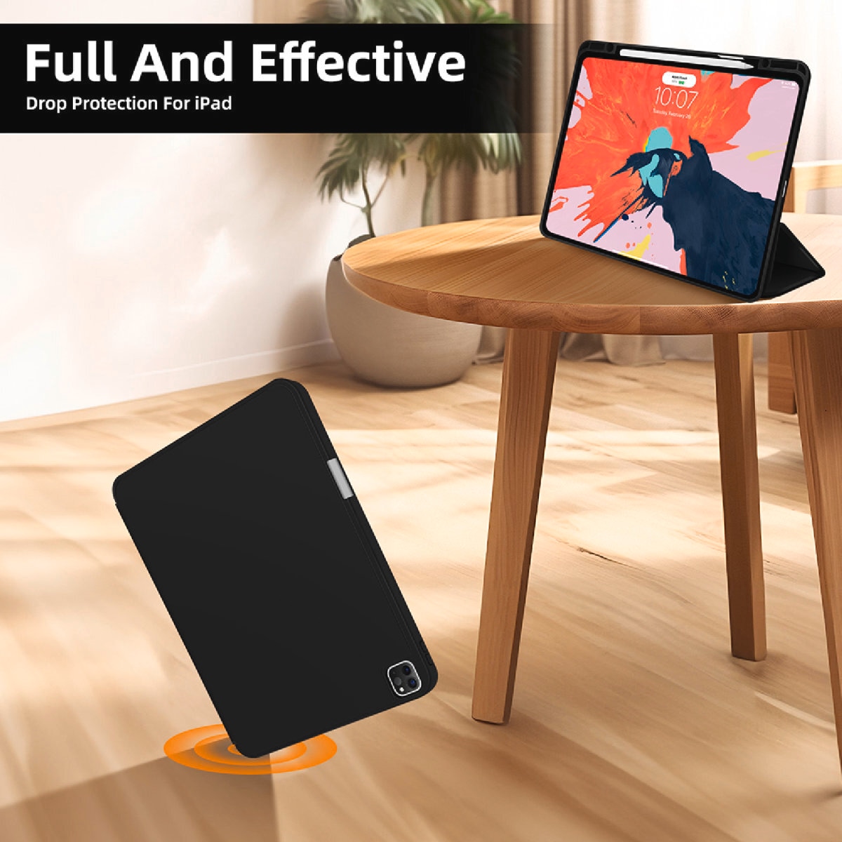 4smarts Tablet-Hülle »Folio Case Basic für Apple iPad Pro 13 (M4, 2024)«, Backcover, Schutzhülle, Handyschutzhülle, Case, Schutzcase, stossfest