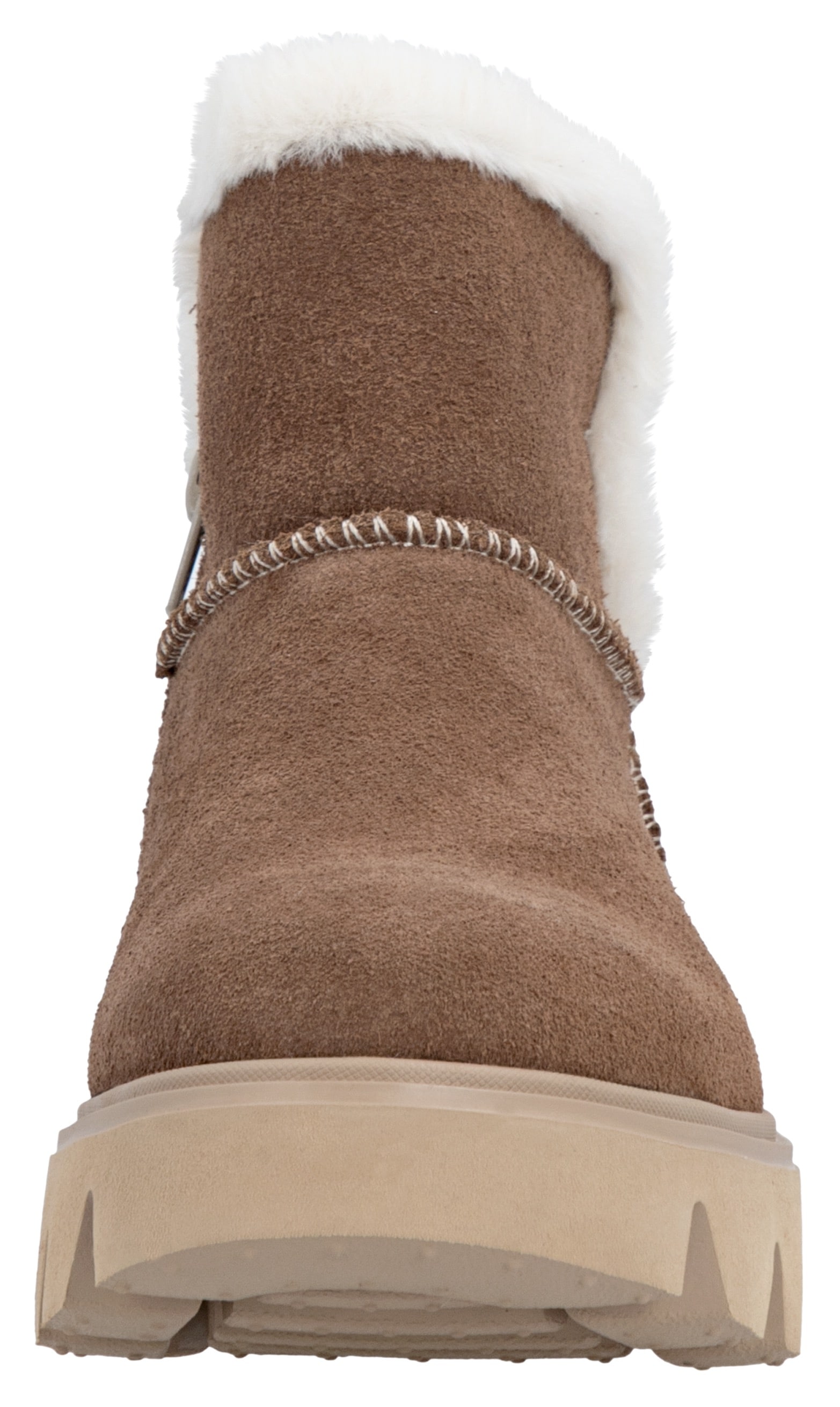 RIEKER Sport Winterboots, Plateaustiefel, Schlupfschuh mit Innenreissverschluss