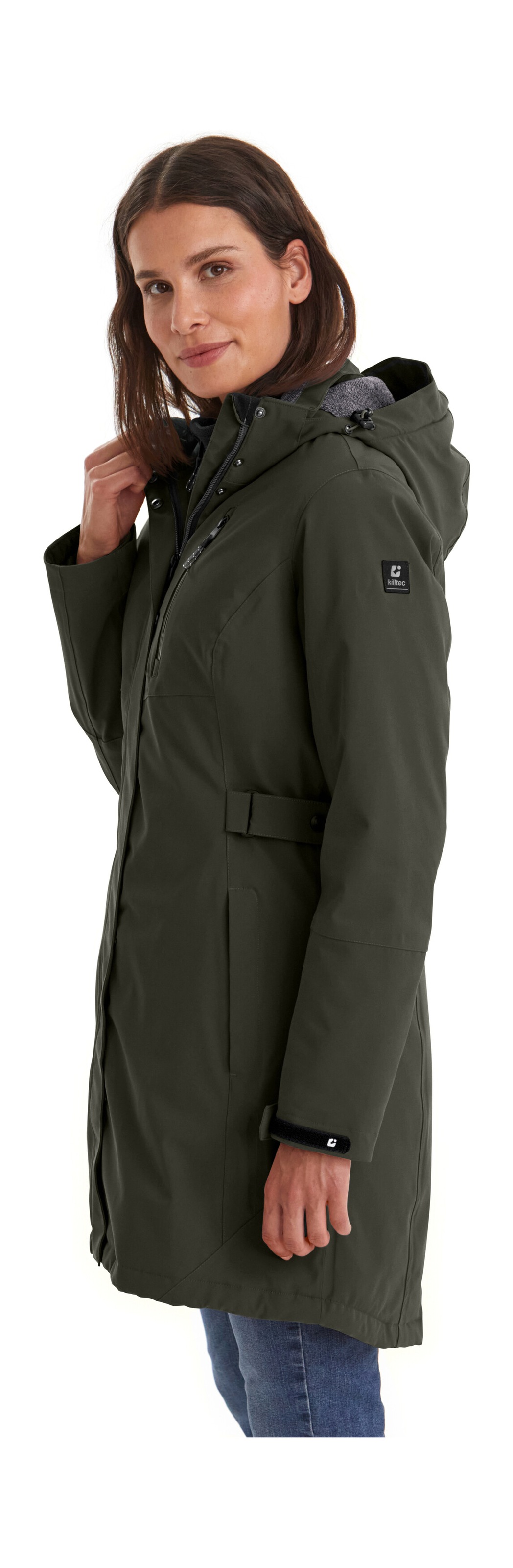 Killtec Parka »KOW 165 WMN PRK« Wasser- und winddichter Parka mit Teddyfleece und abnehmbarer Kapuze