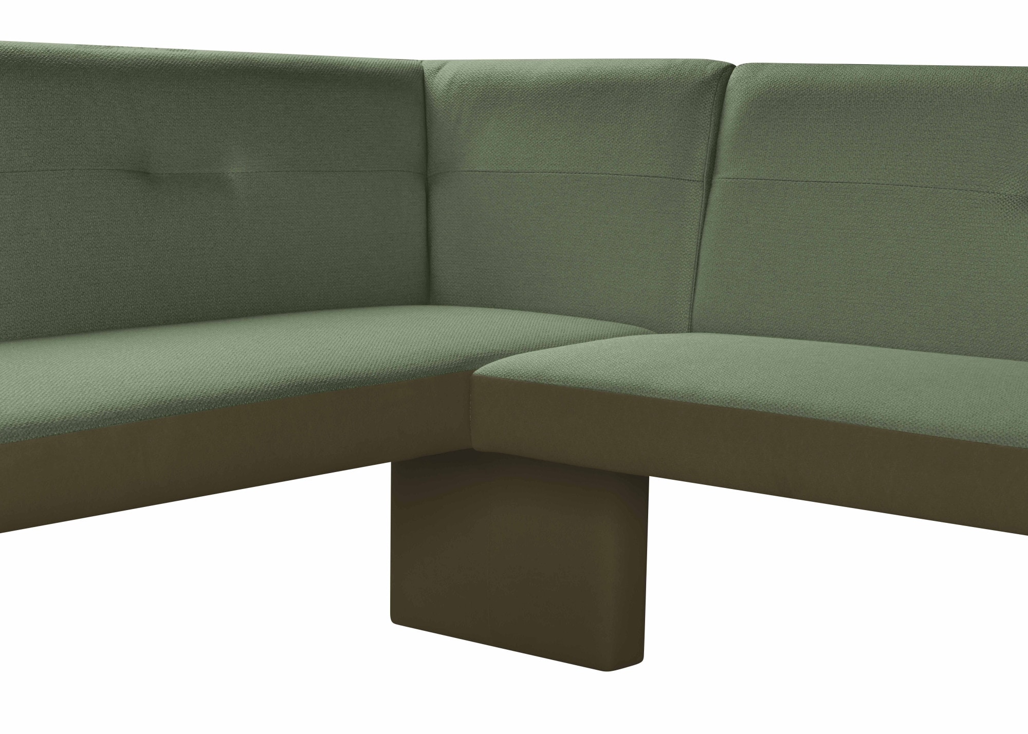 GOODproduct Eckbank »Bruna Esszimmerbank, Bank, Küchenbank, Polsterbank« Mattschwarzes Metallgestell, 2-Stoff-Design, Wellenfederung im Sitz