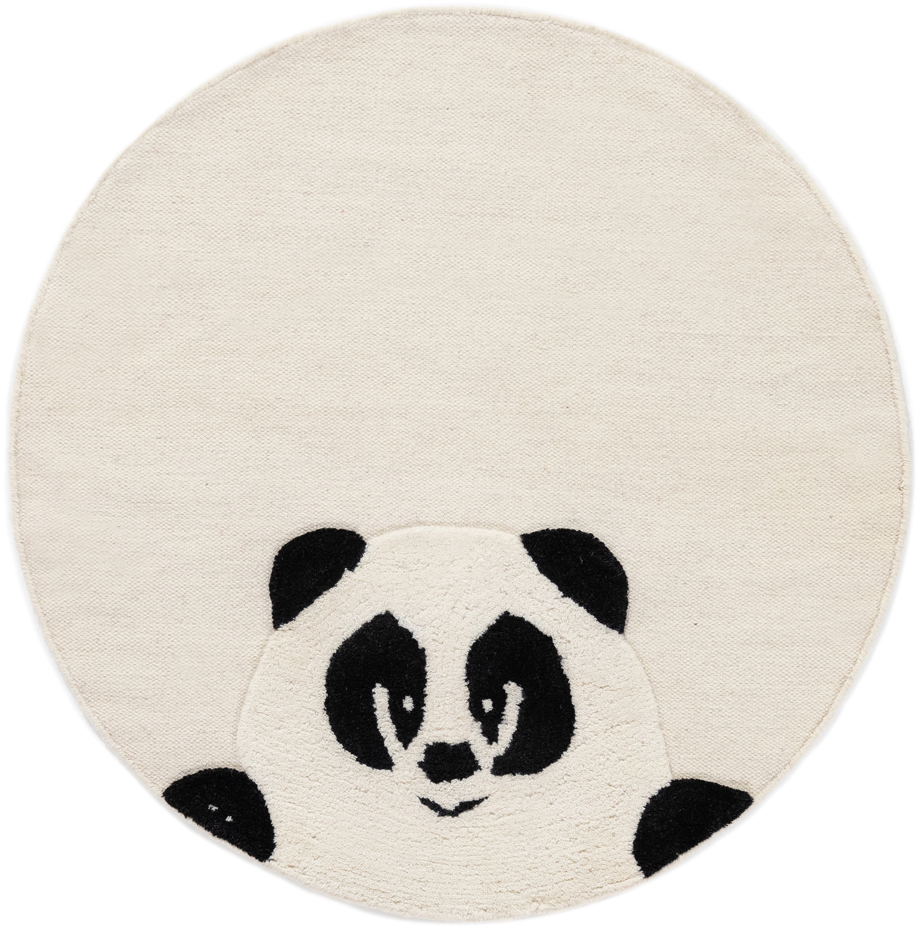 Image of carpetfine Kinderteppich "Panda" rund 0,6 mm Höhe