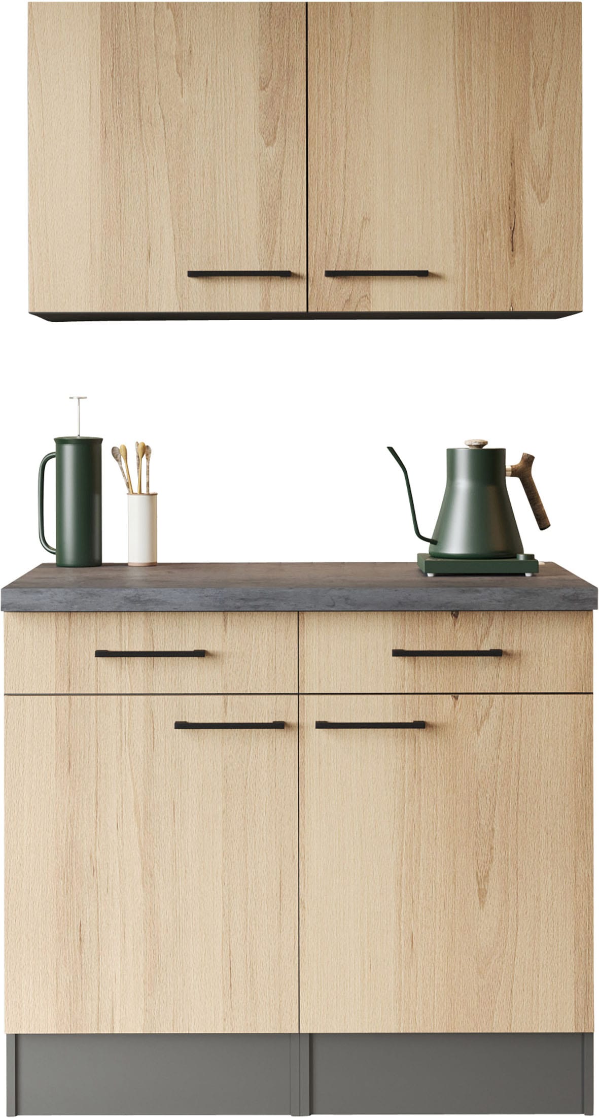 RESPEKTA Buffet »Oliver« démonté, avec fonction de fermeture douce, y compris armoires hautes, largeur 100 cm