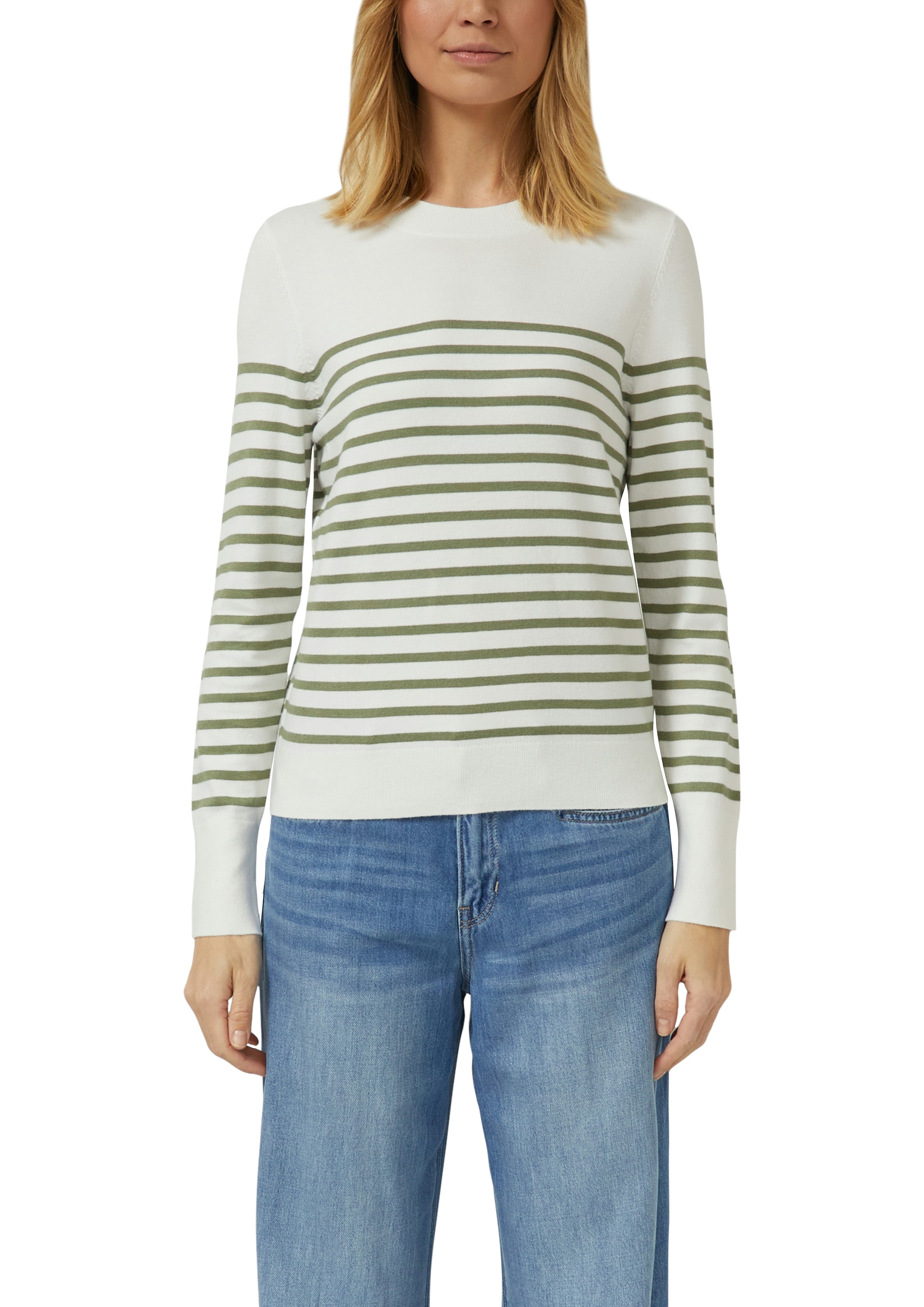 s.Oliver Pull à col rond mit Streifenmuster