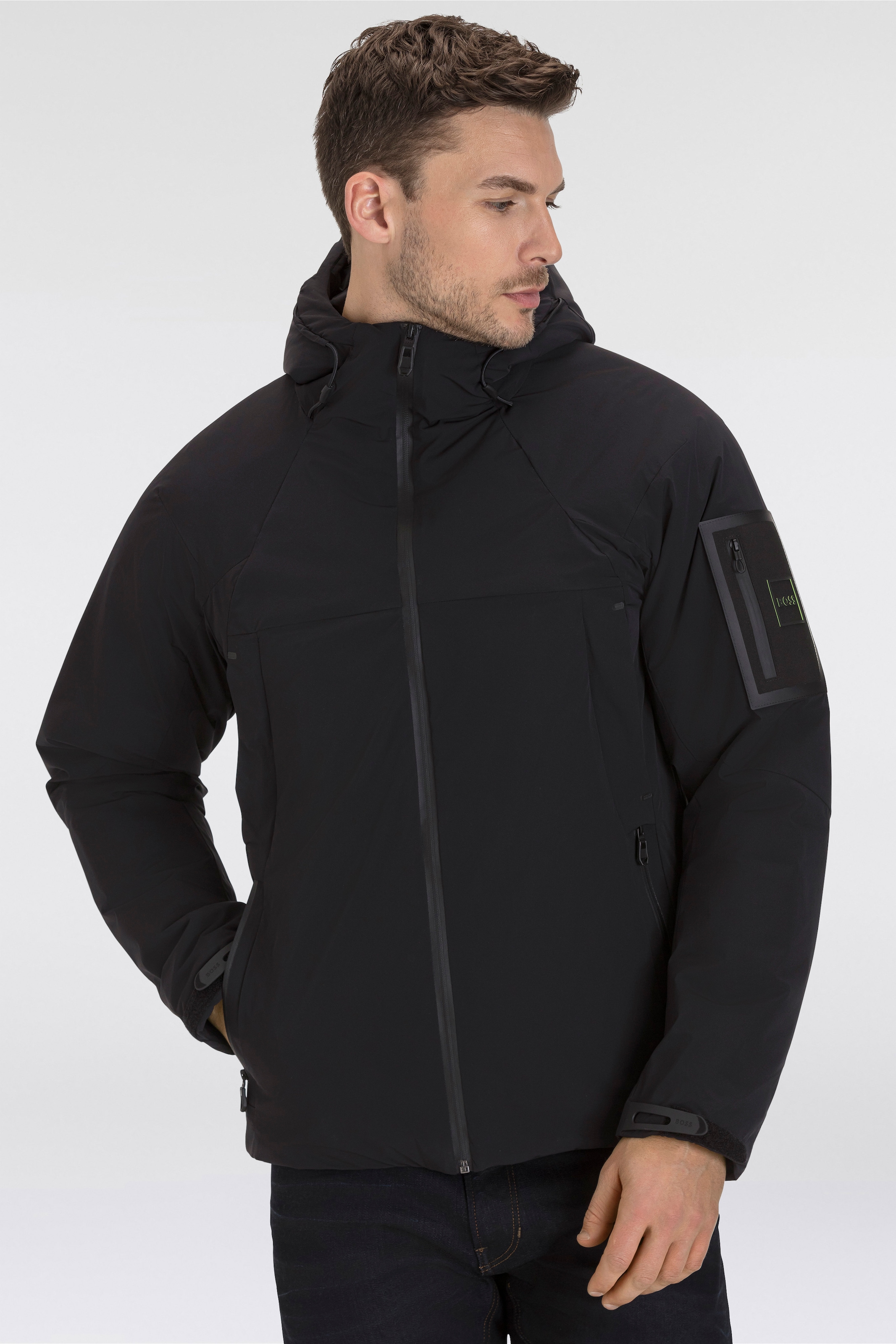 BOSS GREEN Funktionsjacke »J_Leggenda«, mit Kapuze, mit Kapuze