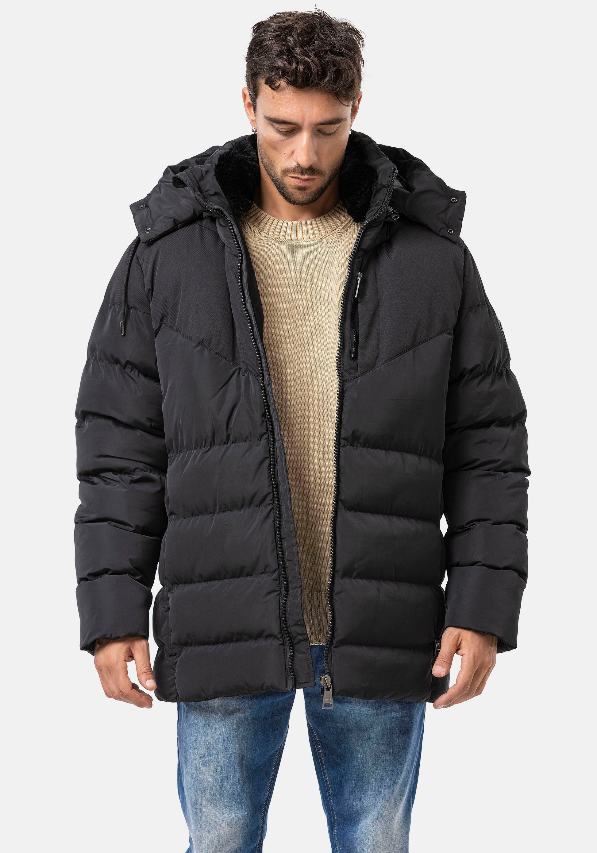 Cipo & Baxx Veste matelassée mit Kapuze