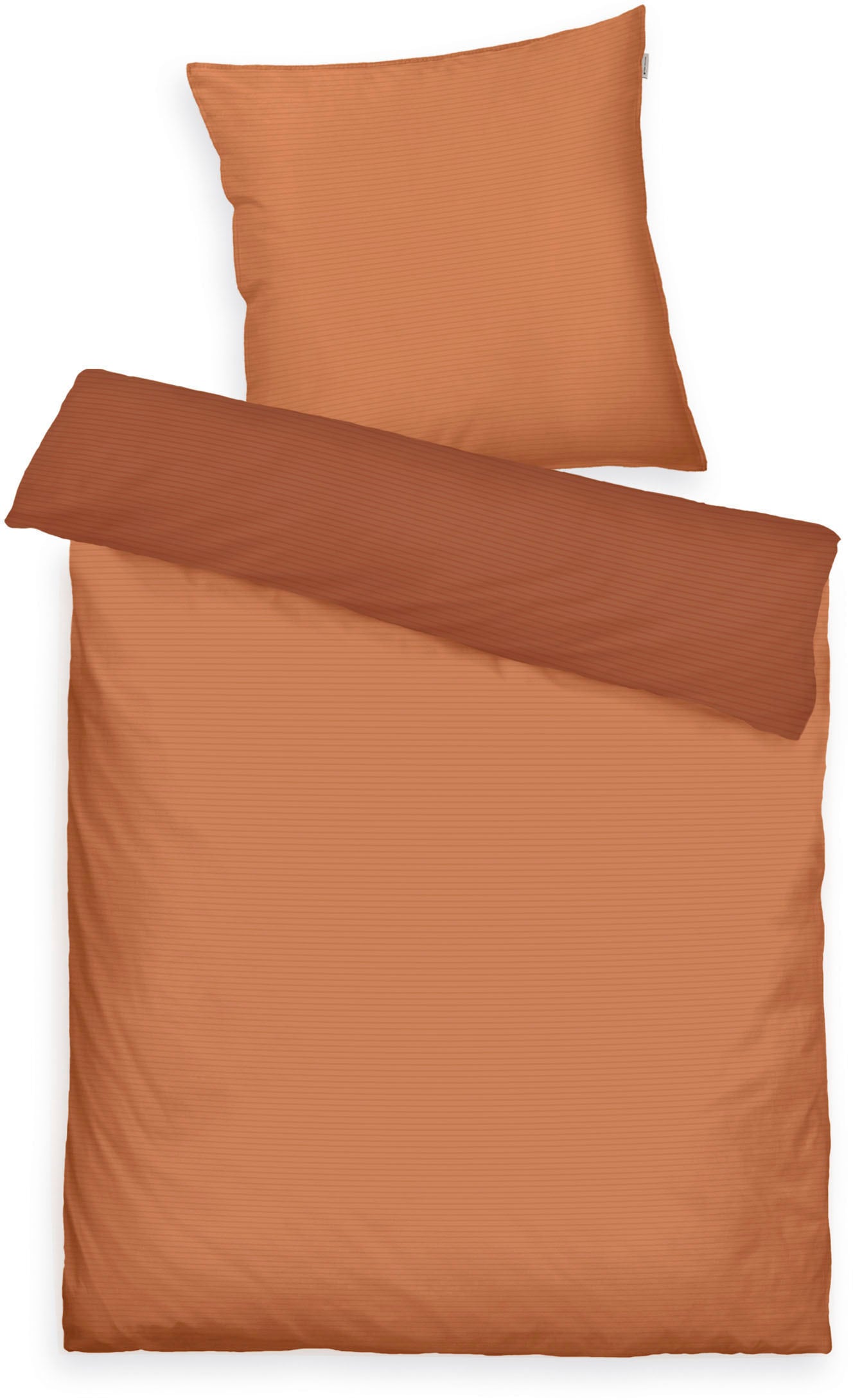 TOM TAILOR HOME Linge de lit »TWO-TONE SOLID COLORS in Gr. 135x200cm, 155x220cm oder 200x220cm« 2 cuis new bedroom, couture double sur l’oreiller