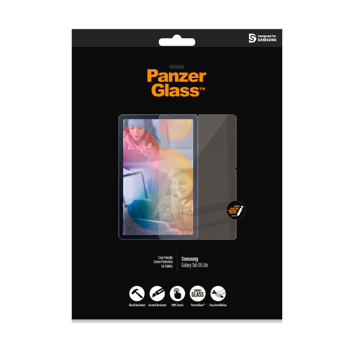 PanzerGlass Displayschutzglas »Case Friendly Screen Protector«, für Samsung Galaxy Tab S6 Lite-Samsung Galaxy Tab S6 Lite 2024, Displayschutzfolie, Schutzfolie, Bildschirmschutz, kratz- & stossfest