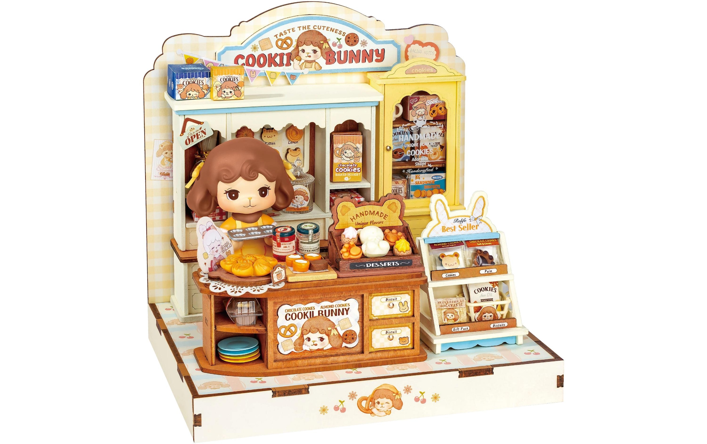   Modellbausatz »Rolife Cookii Bunny's Cookie Shop Tiercafé-Design« 182 Stk. tlg.