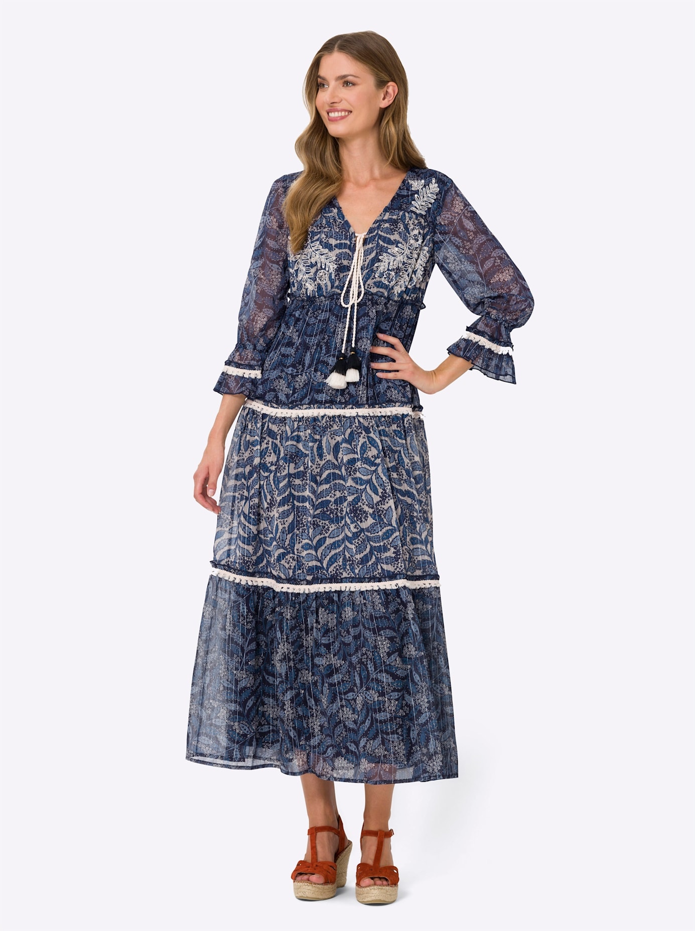 heine Maxikleid »Druck-Kleid«