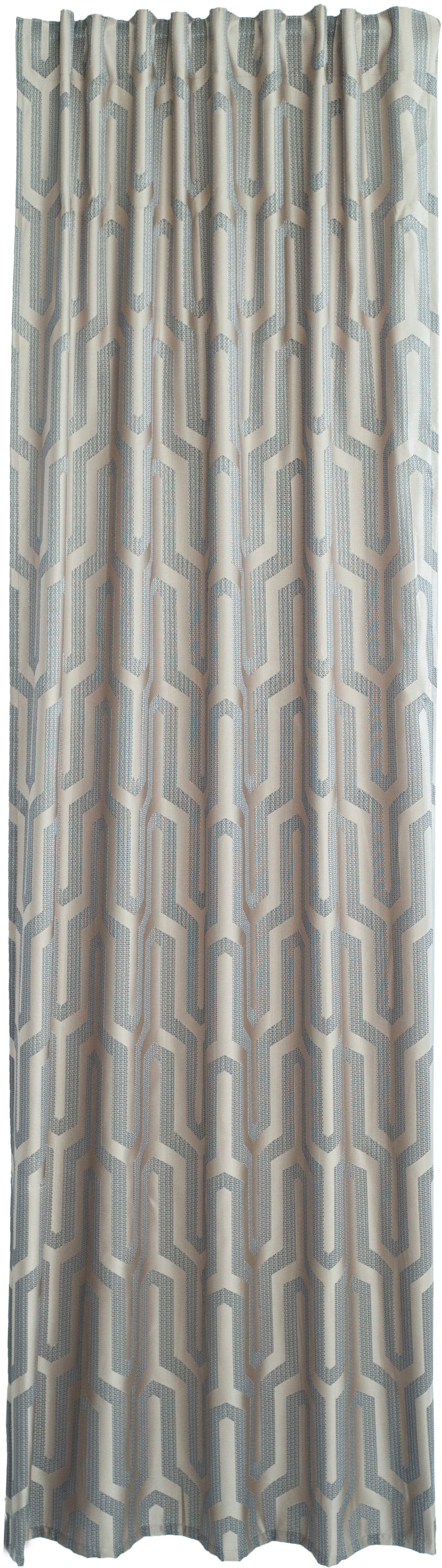 Image of HOMING Vorhang "Tiaro" verdeckte Schlaufen 1 Stk. tlg. blickdicht, geometrisch, Wohnzimmer, Schlafzimmer