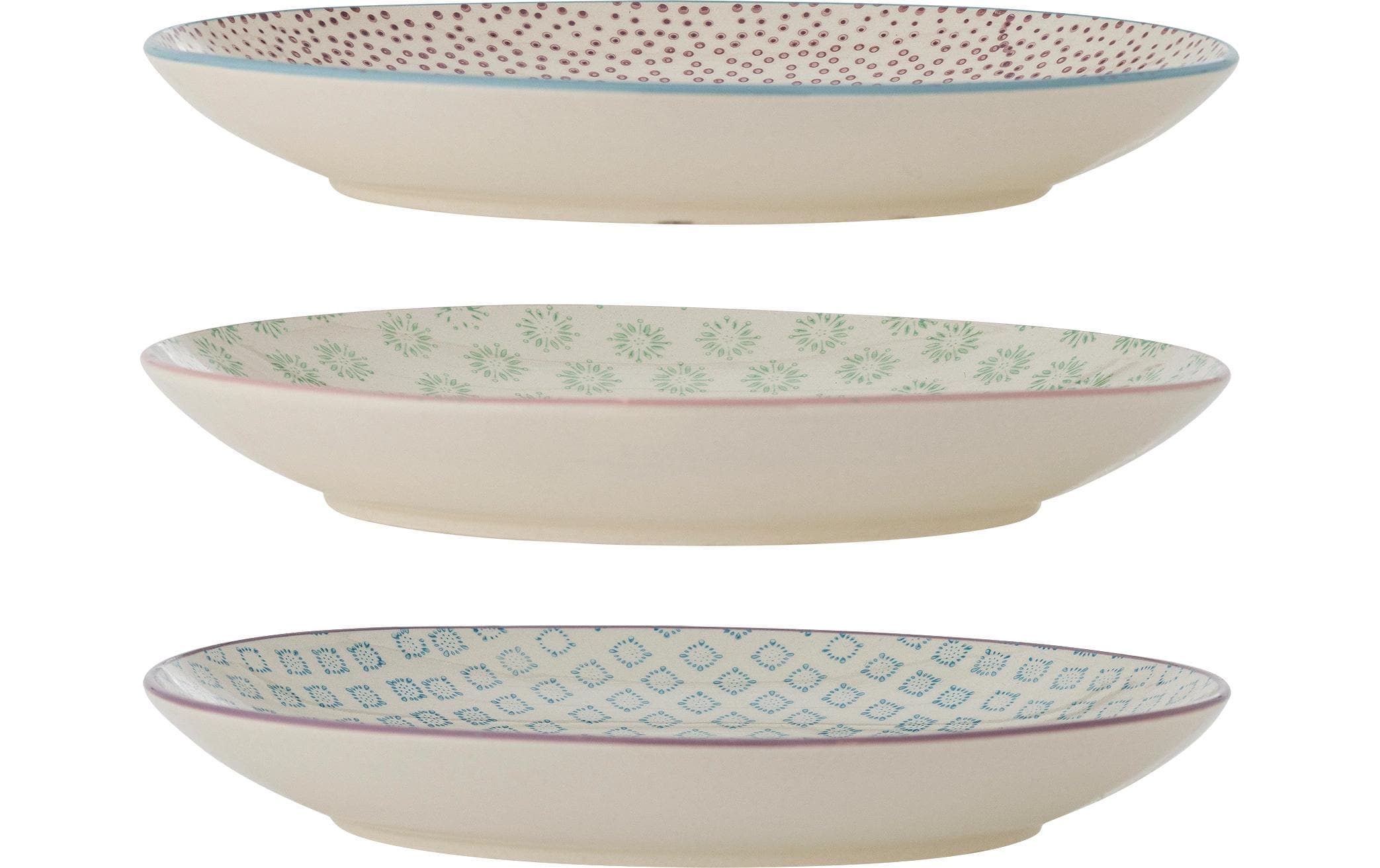 Bloomingville Assiette plate »Patrizia, ∅ 25 cm, 1 Stück, assortiert«