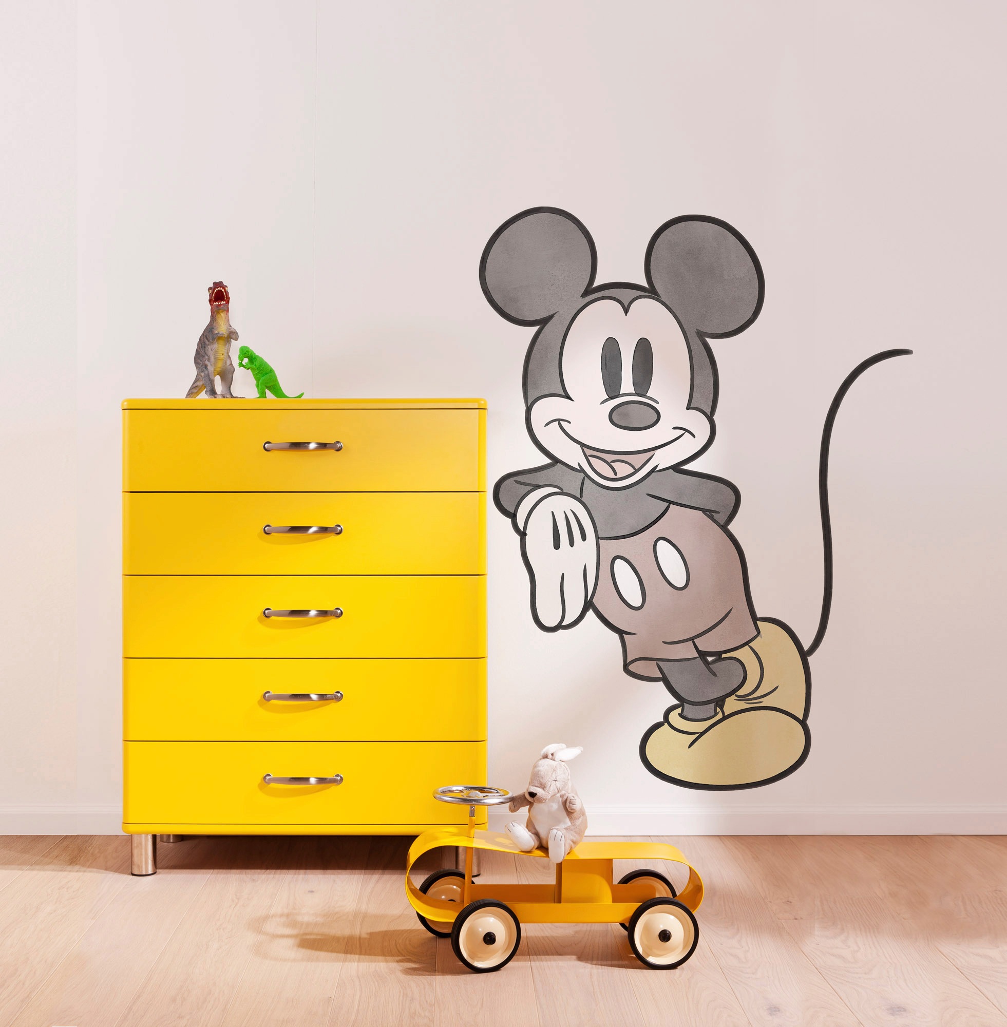 Komar Fototapete »Selbstklebende Vlies  - Mickey Essential - Grösse 100 x 127 cm«, bedruckt, Kinderzimmer