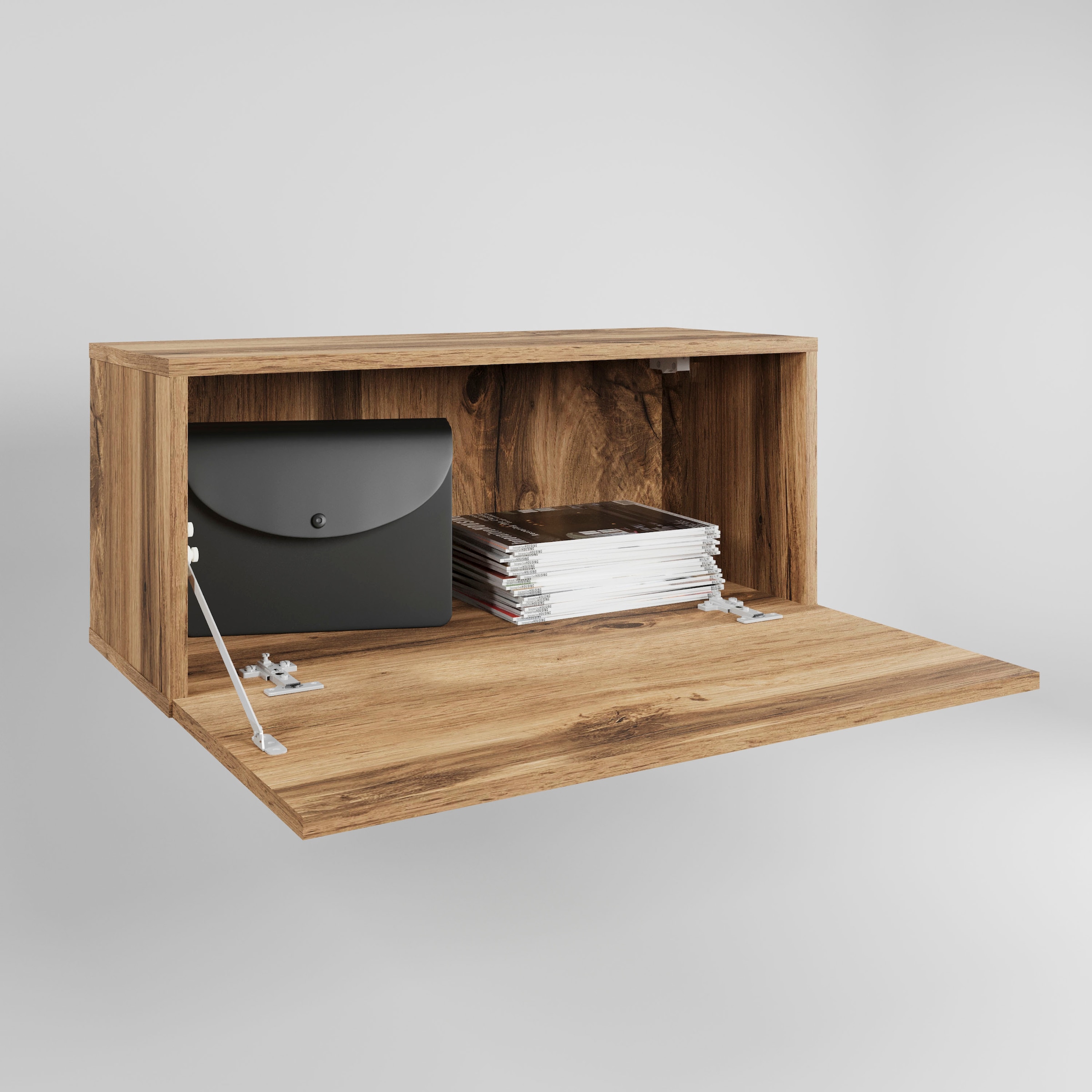GOODproduct Garderobenschrank »Paris« Kleine Garderobe Wandschrank 70 cm breit, 1 Klappe