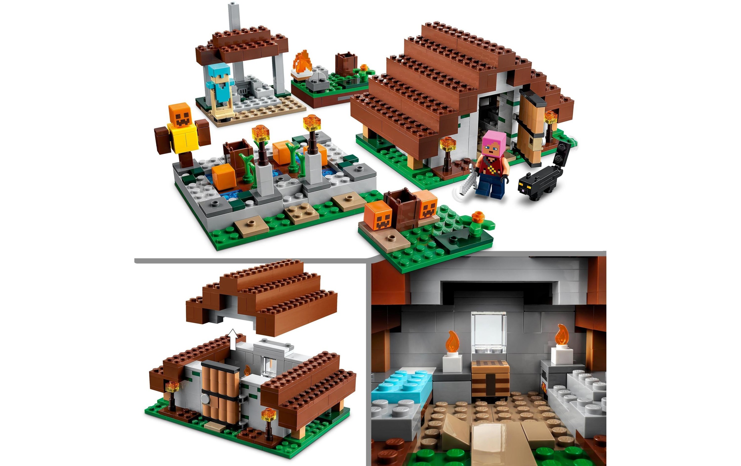 LEGO® Konstruktionsspielsteine »Das verlassene Dorf«, (422 St.)