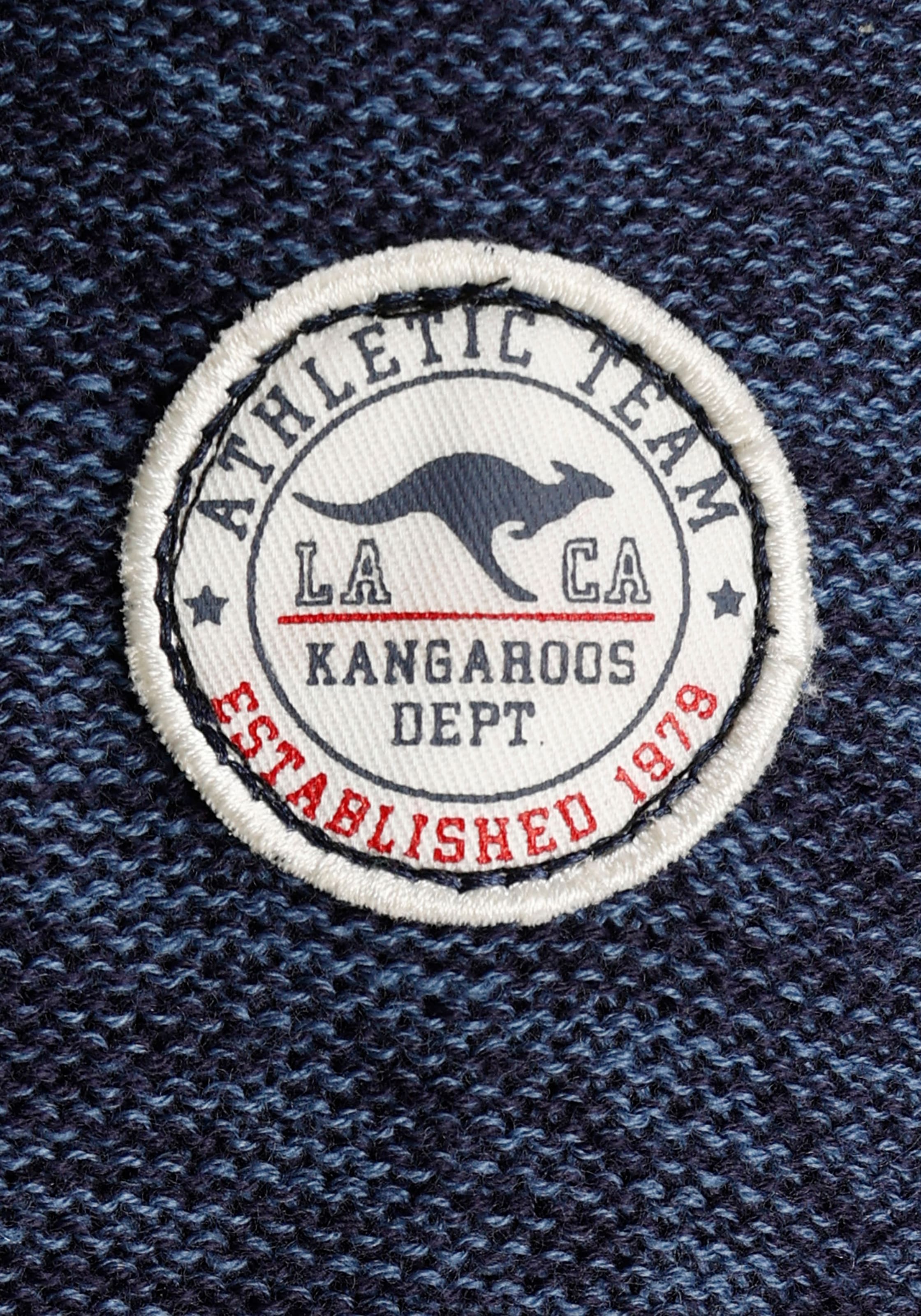 KangaROOS Kapuzenstrickjacke, in offener Langform mit Taschen