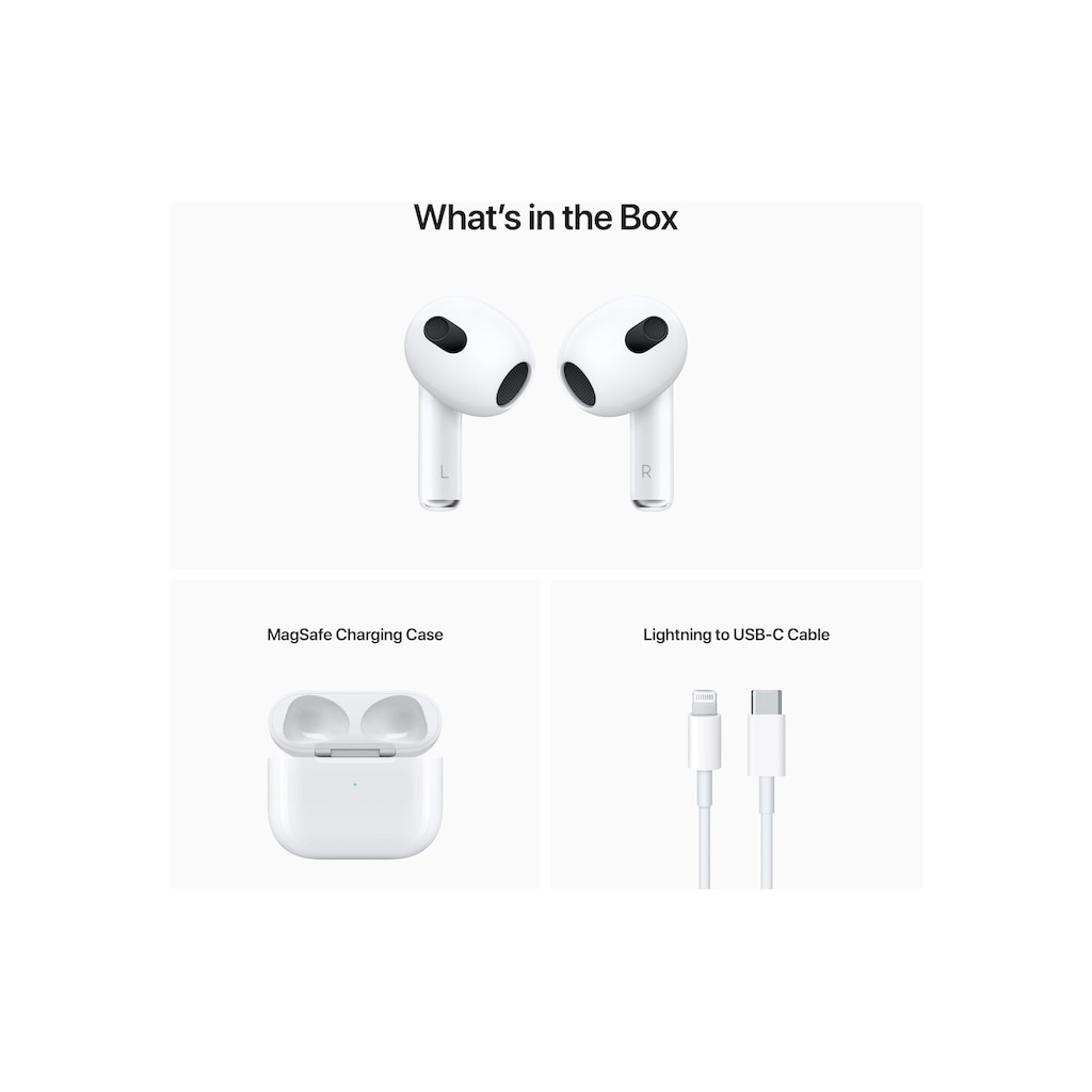 Apple Bluetooth-Kopfhörer »3. Generation Weiss«, Bluetooth, MME73ZM/A