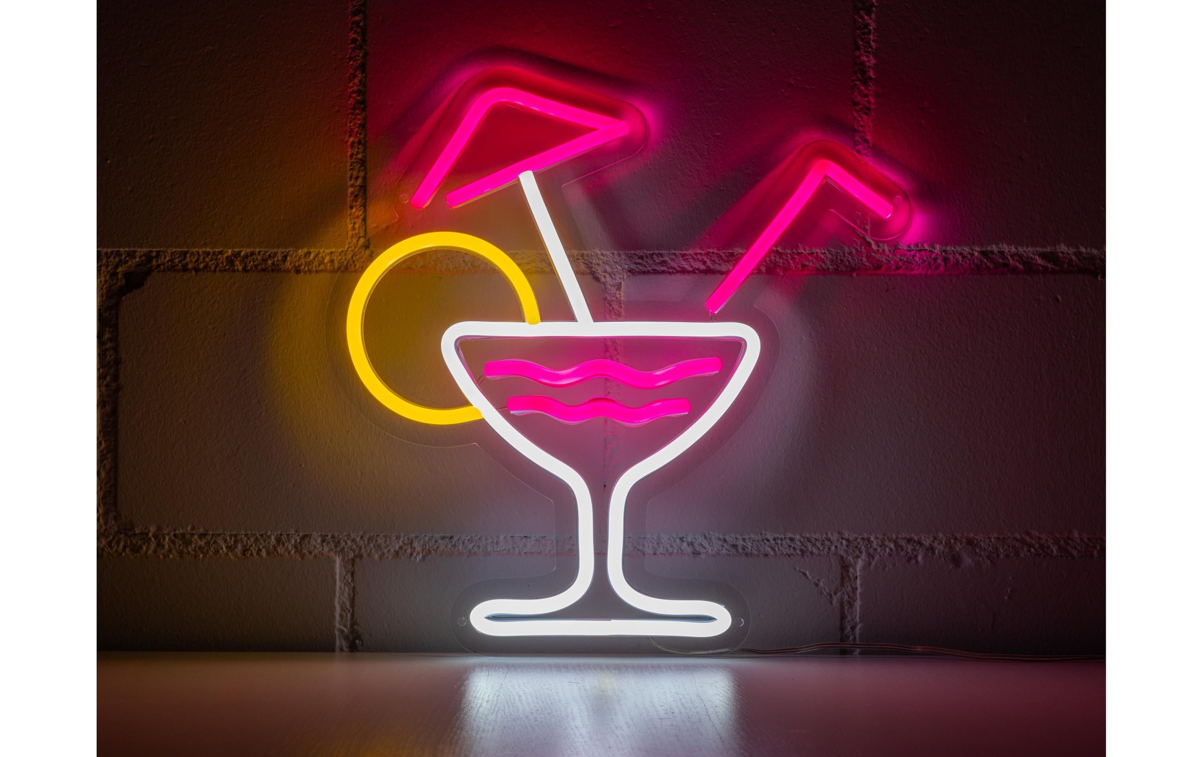 Dekolicht »Vegas Lights Cocktail Drink 30 x 30 cm«