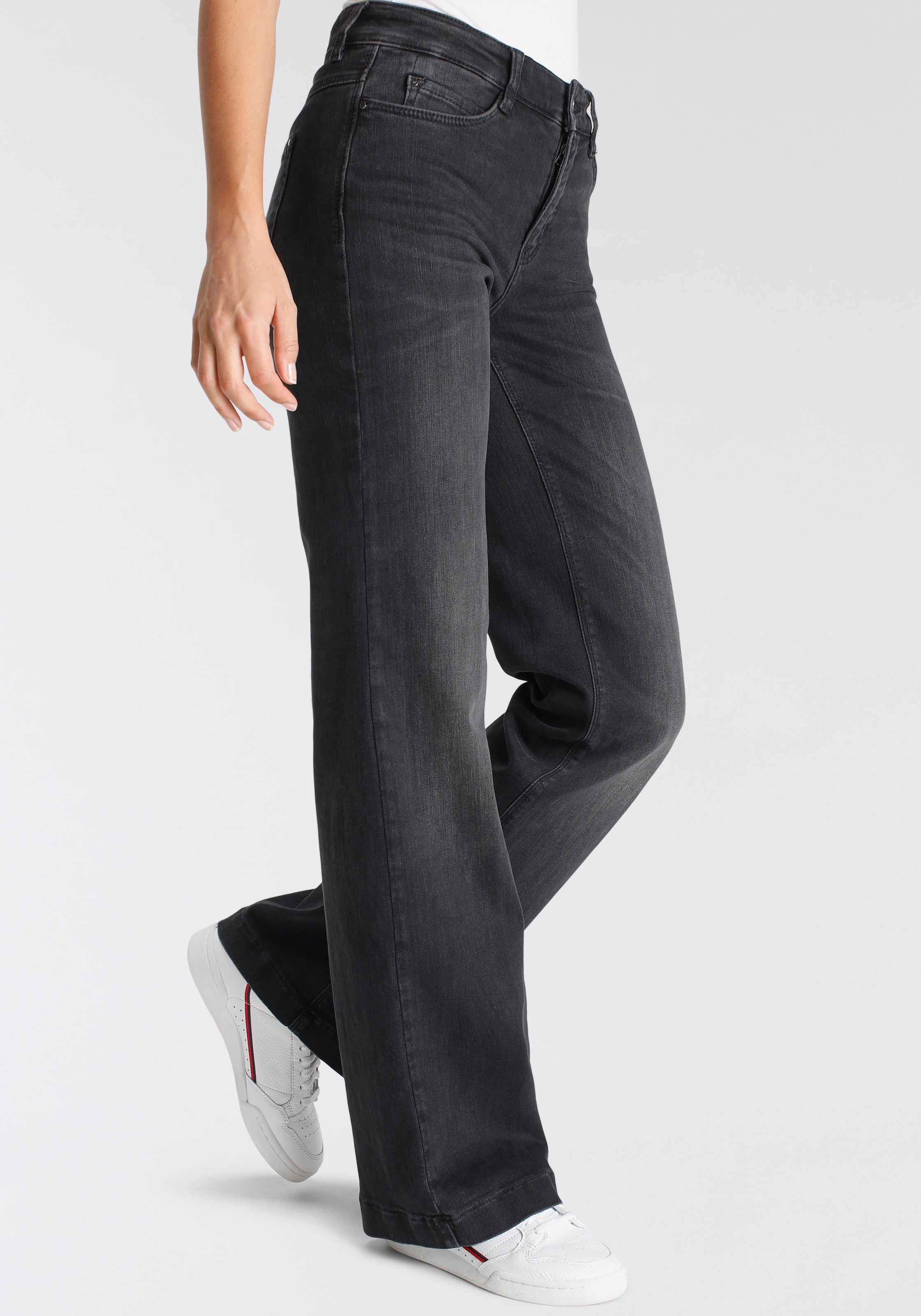 ♕ MAC Weite Jeans »Dream Wide authentic«, mit formendem Shaping-Effekt  versandkostenfrei kaufen