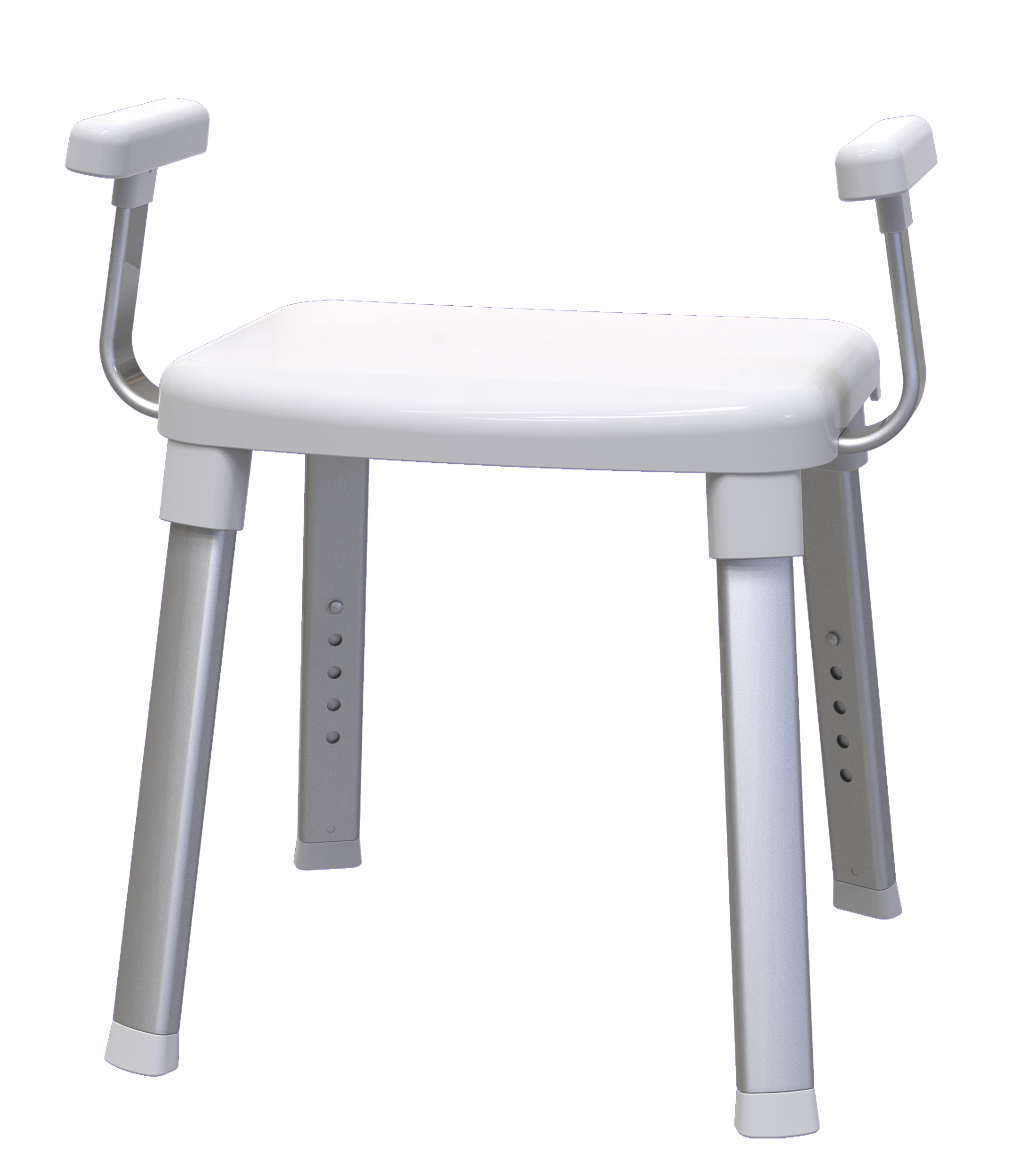 Image of Bischof Dusch- und Badhocker "Splash 2.0" belastbar bis 150 kg rutschfester Stand, TÜV/GS geprüft, mit Armlehnen