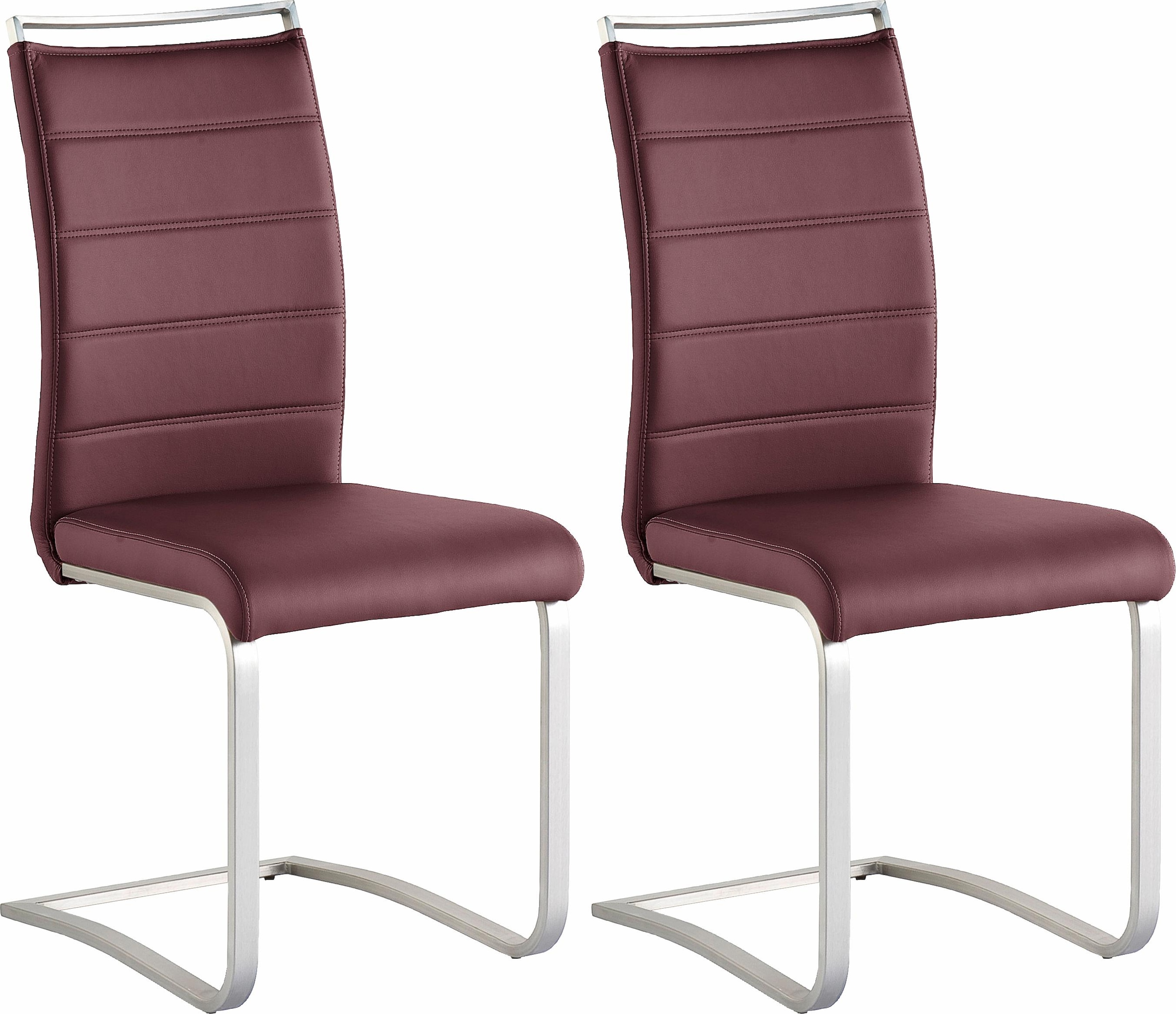 günstig 120 Stuhl 2 bis (Set), kaufen Kg MCA belastbar furniture »Pescara«, Freischwinger St., Kunstleder,