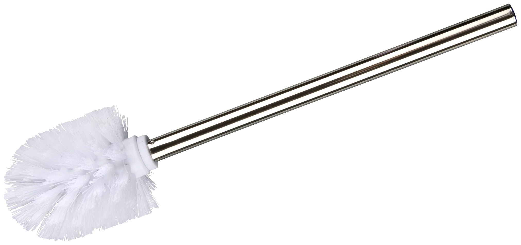 WENKO WC-Reinigungsbürste, Set, 3 St., aus Edelstahl-Kunststoff, weiss, Durchmesser 8 cm