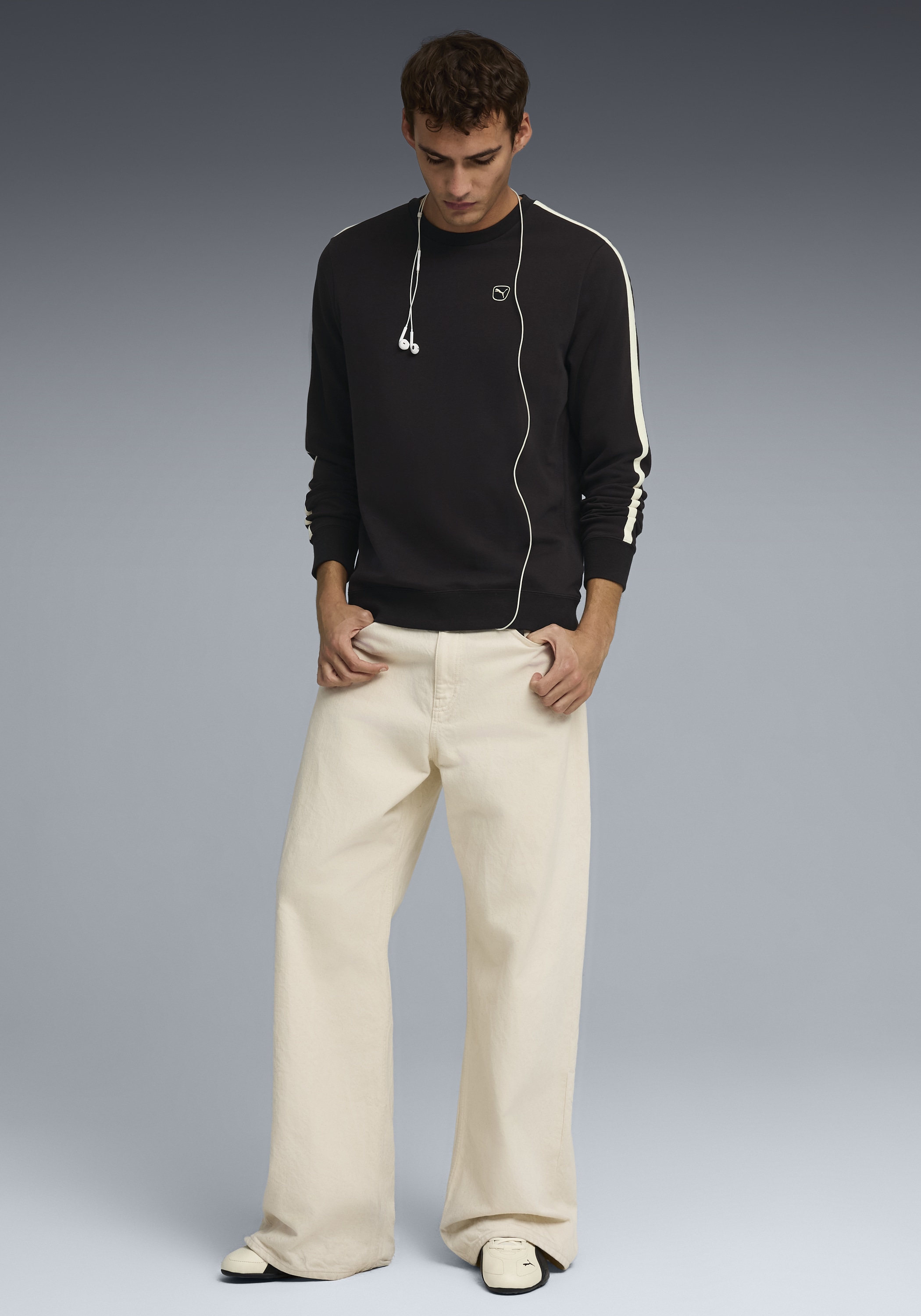 PUMA T-shirt à manches longues »ESS ELEVATED CREW TR« Regular Fit, Langarm, sportlicher Stil, Rundhalsausschnitt