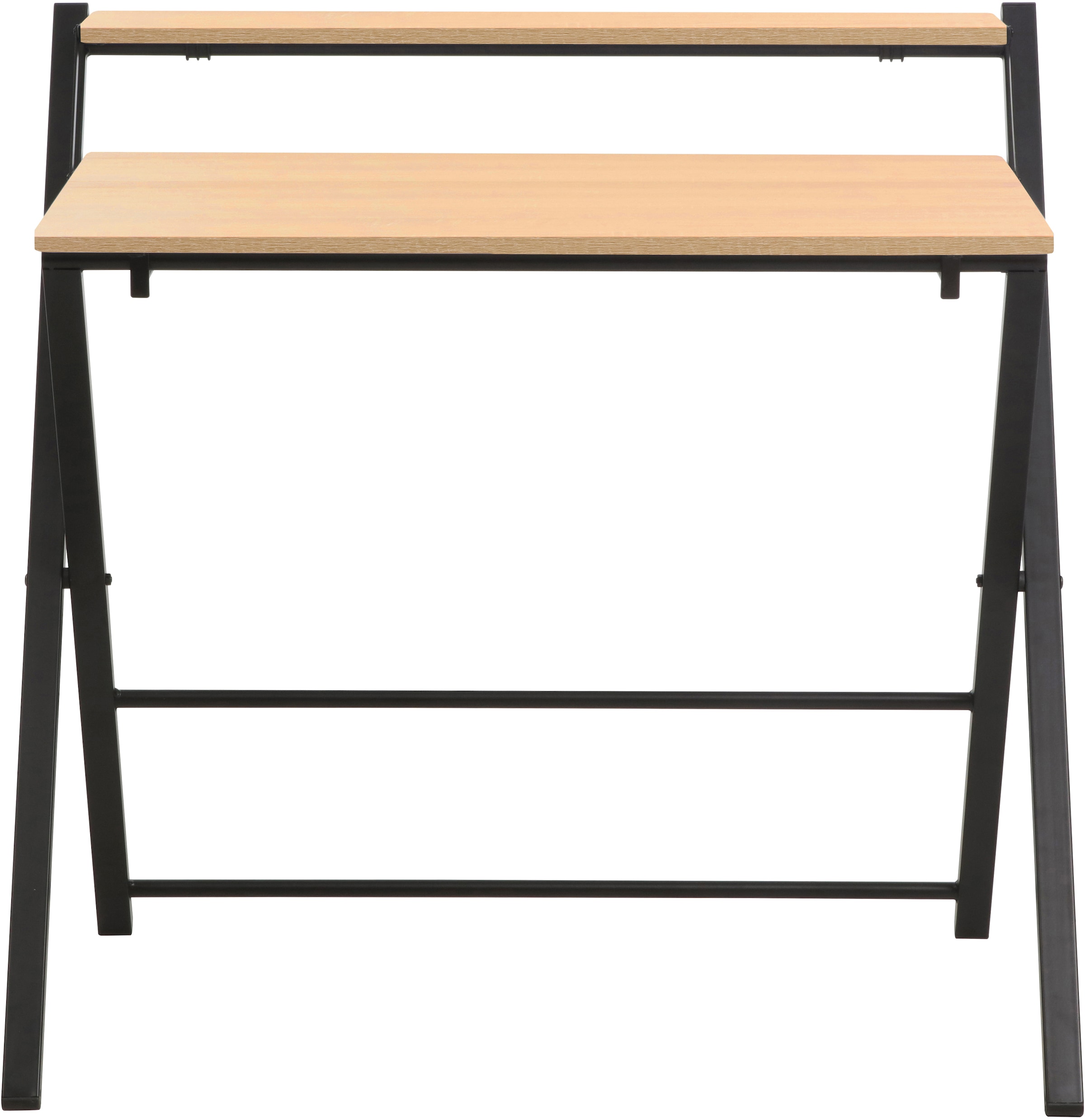 INOSIGN Computertisch »SULBY, Laptoptisch, Schreibtisch, mit Ablage,«, Metallgestell, zusammenklappbar, platzsparend, max. 86,5x82,5 cm