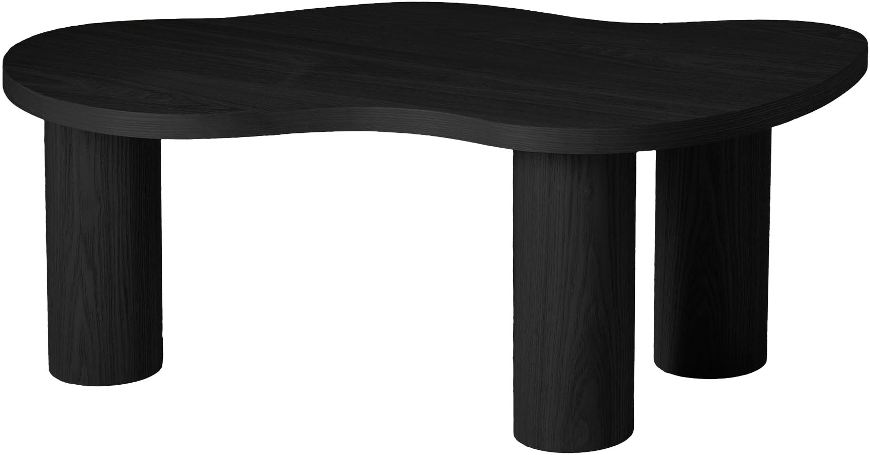 SalesFever Couchtisch »Couchtisch 90x51 cm« Markante organische Form mit skulpturalem Charakter