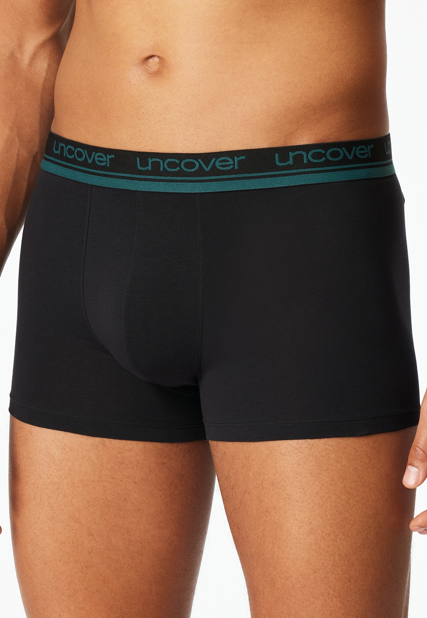 uncover by SCHIESSER Boxer »Uncover Cotton« 2er Pack,  ohne Eingriff, Logo-Bund, elastisch, Single Jersey-Qualität