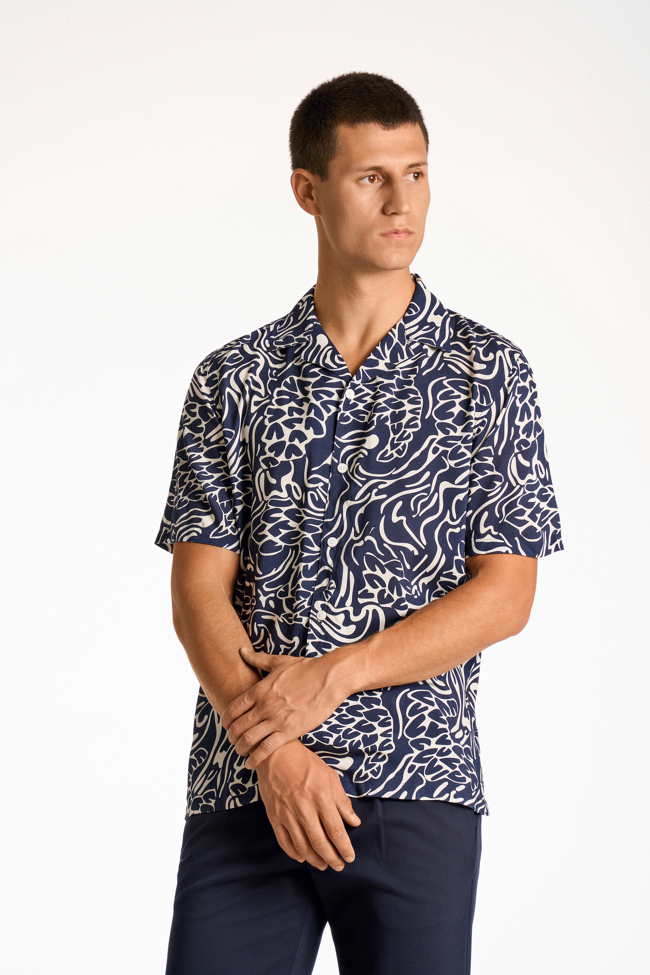 Image of LINDBERGH Print-Shirt mit Muster und aus reiner Viskose