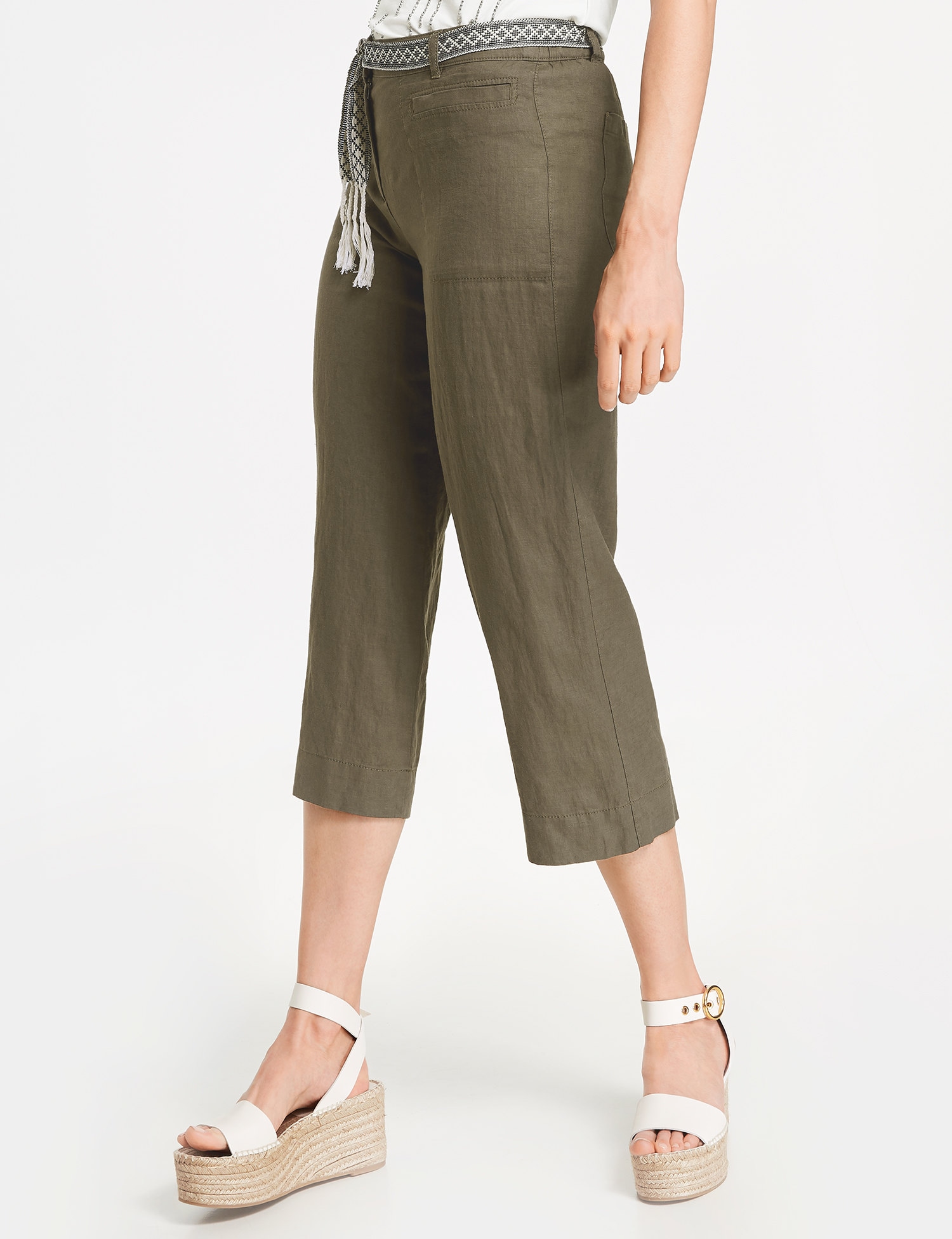 Hose Freizeit verkürzt »Hose aus reinem Leinen«