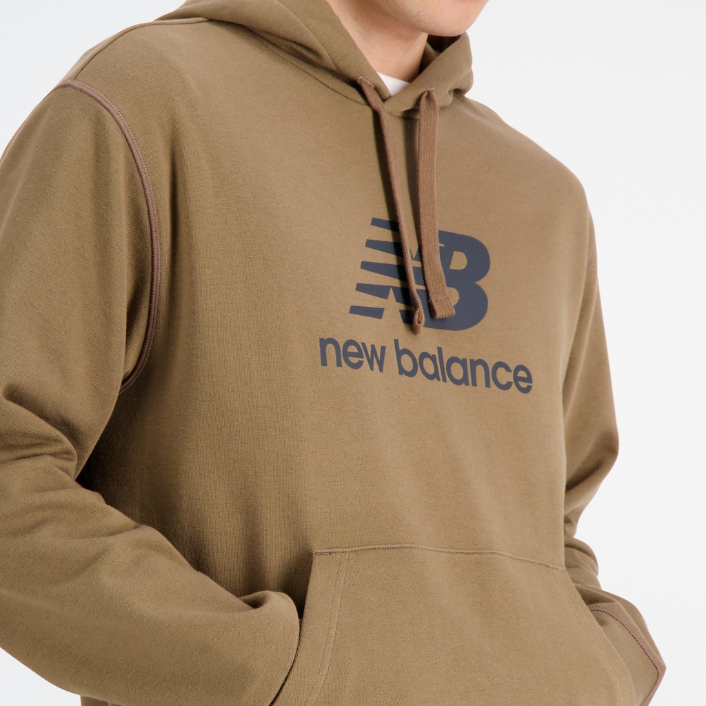 New Balance Kapuzensweatshirt »NB ESSENTIALS STACKED LOGO FLEECE HOODIE«