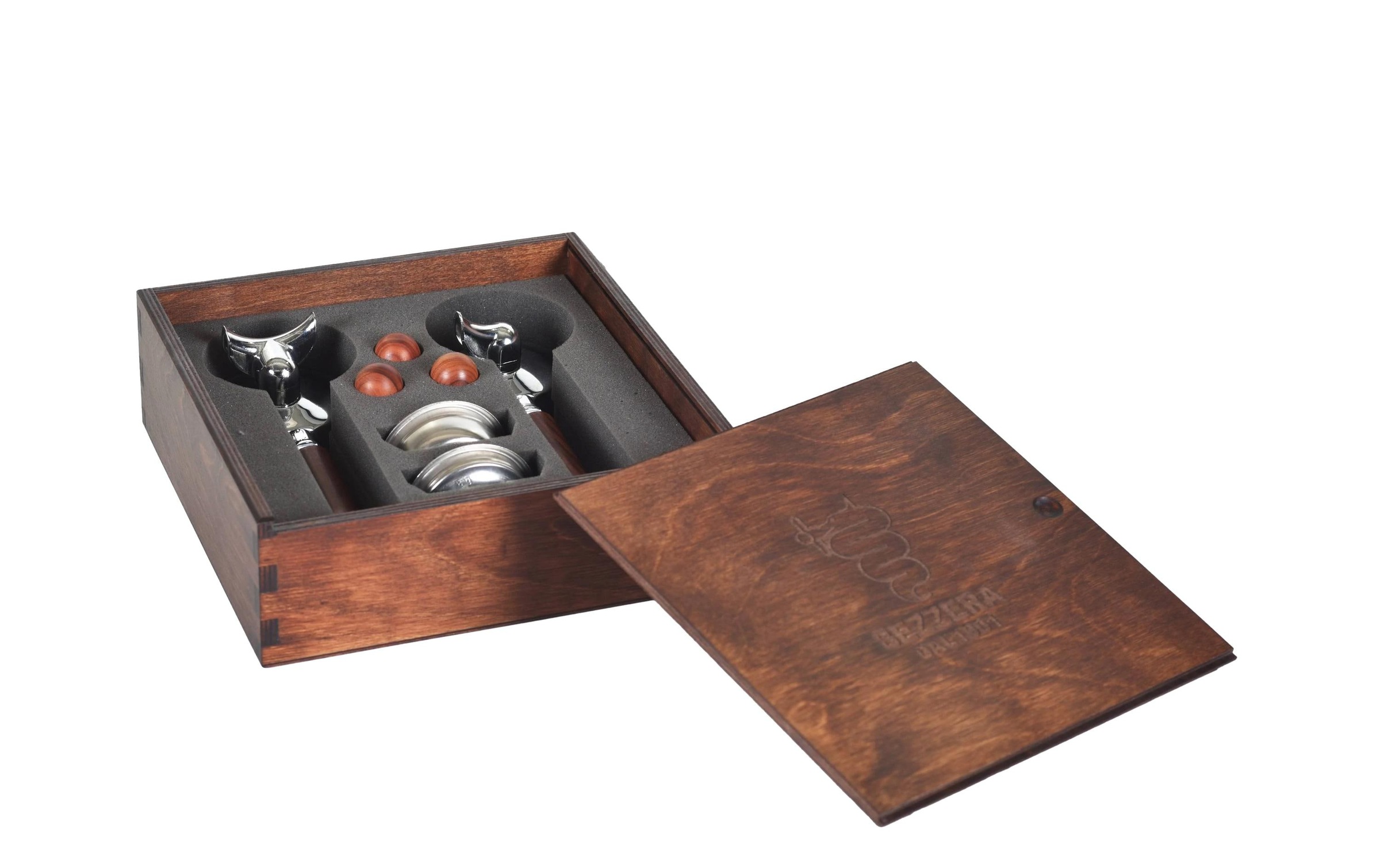 Kaffeebereiter »Bezzera E61 Rosenholz«, Material Griff: Rosenholz aus Brasilien
