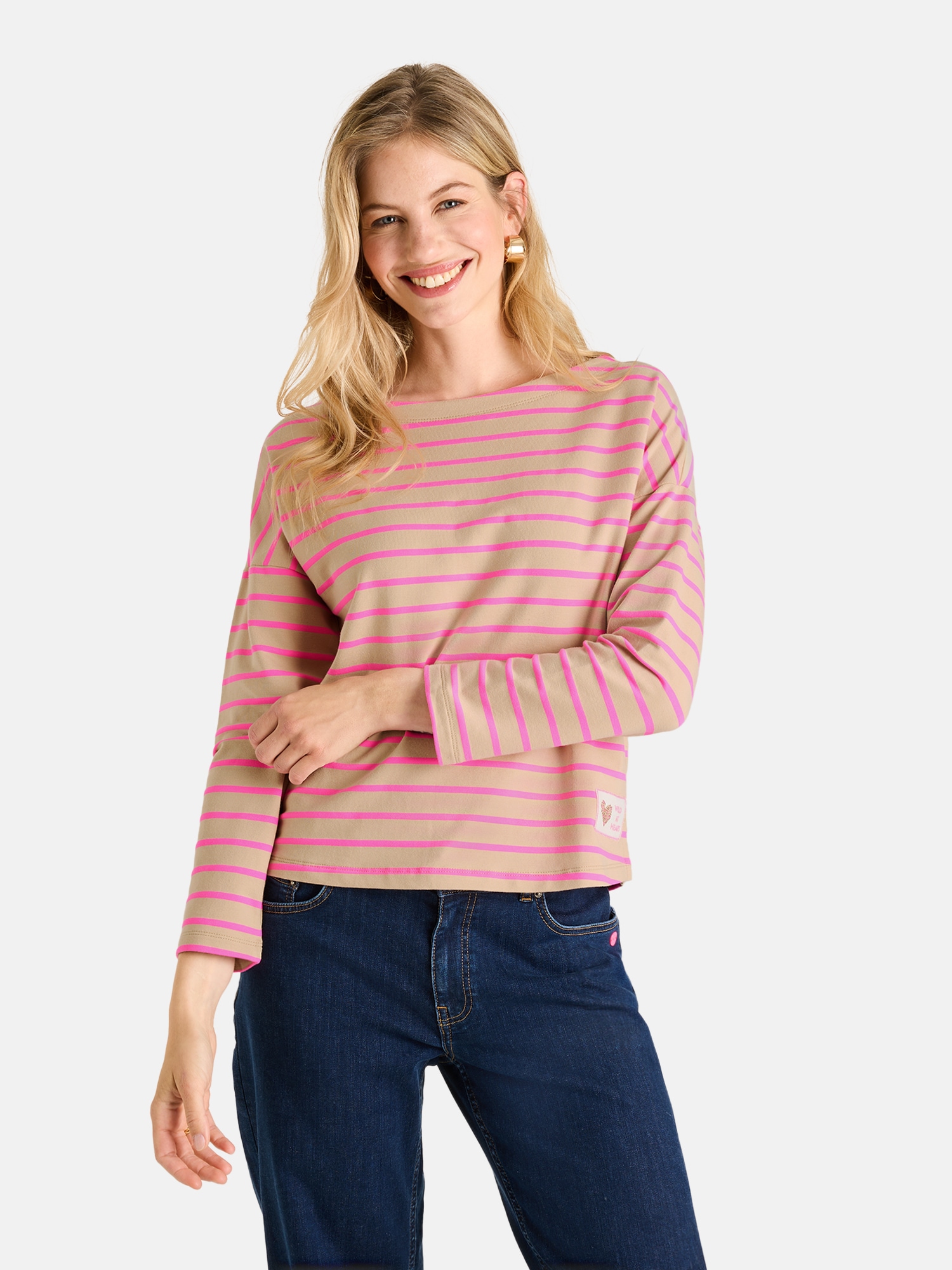 Image of Lieblingsstück Rundhalsshirt "StineL" mit Streifen-Dessin