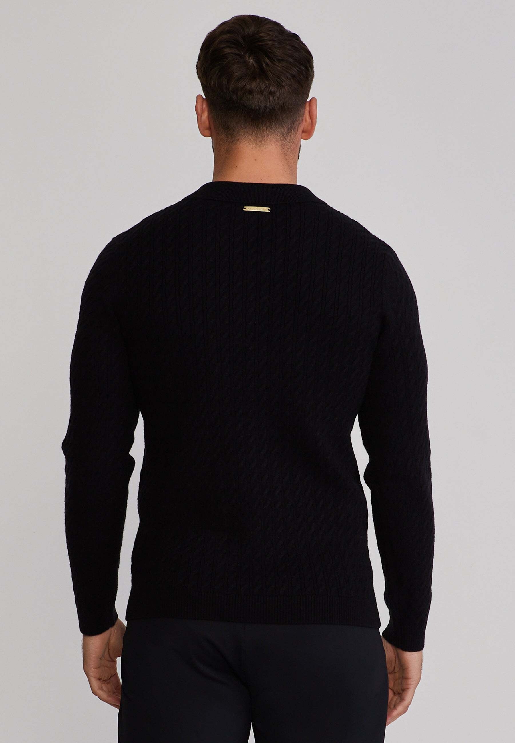 Siksilk Polo à manches longues »Siksilk Langarmpolo Knitted Polo«