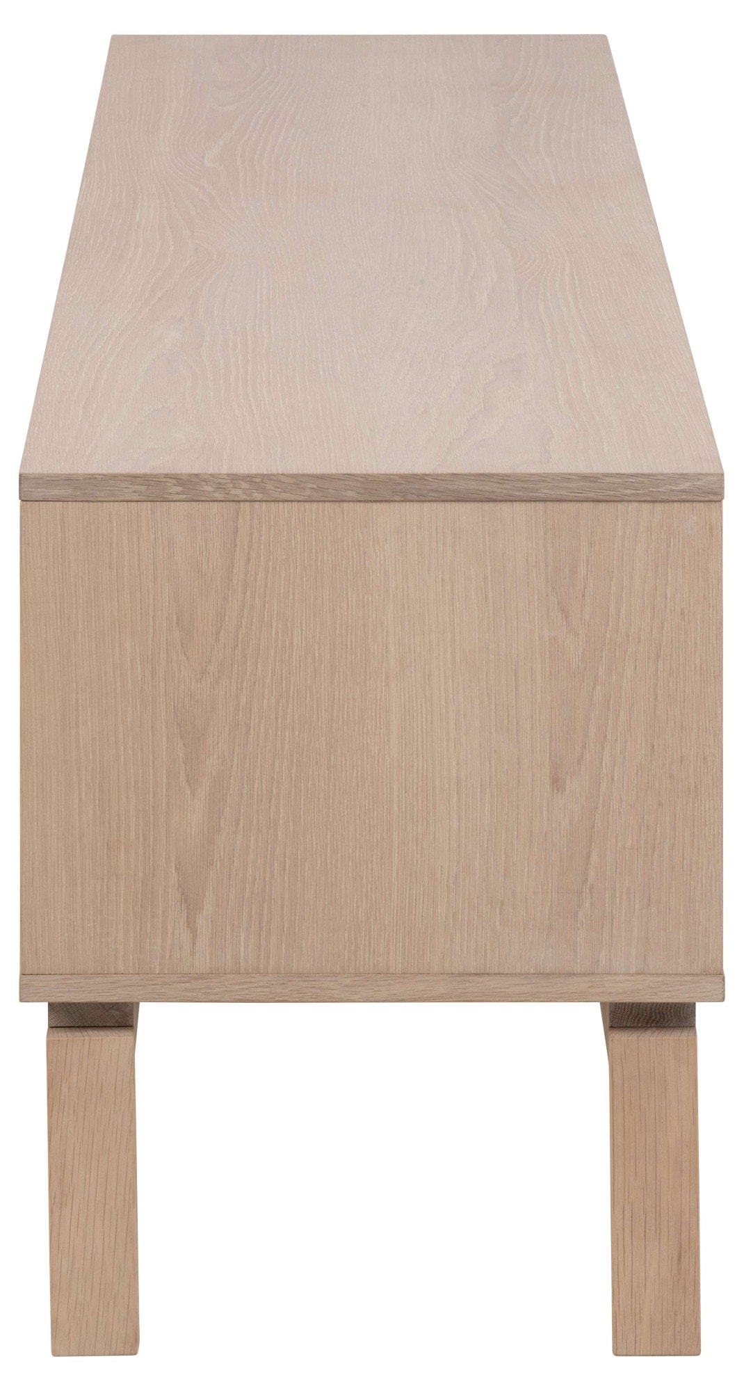 ACTONA GROUP »Linley TV-Tisch, Lowboard, Fernsehtisch,« Eichenfurnier, 2 Türen, 2 Einlegeböden, Lamellenfront, B: 160cm