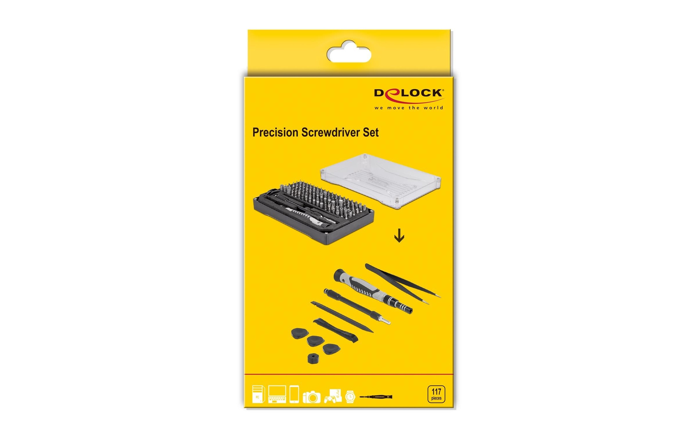 Delock Set d'outils »Schraubendreher 117-teilig«