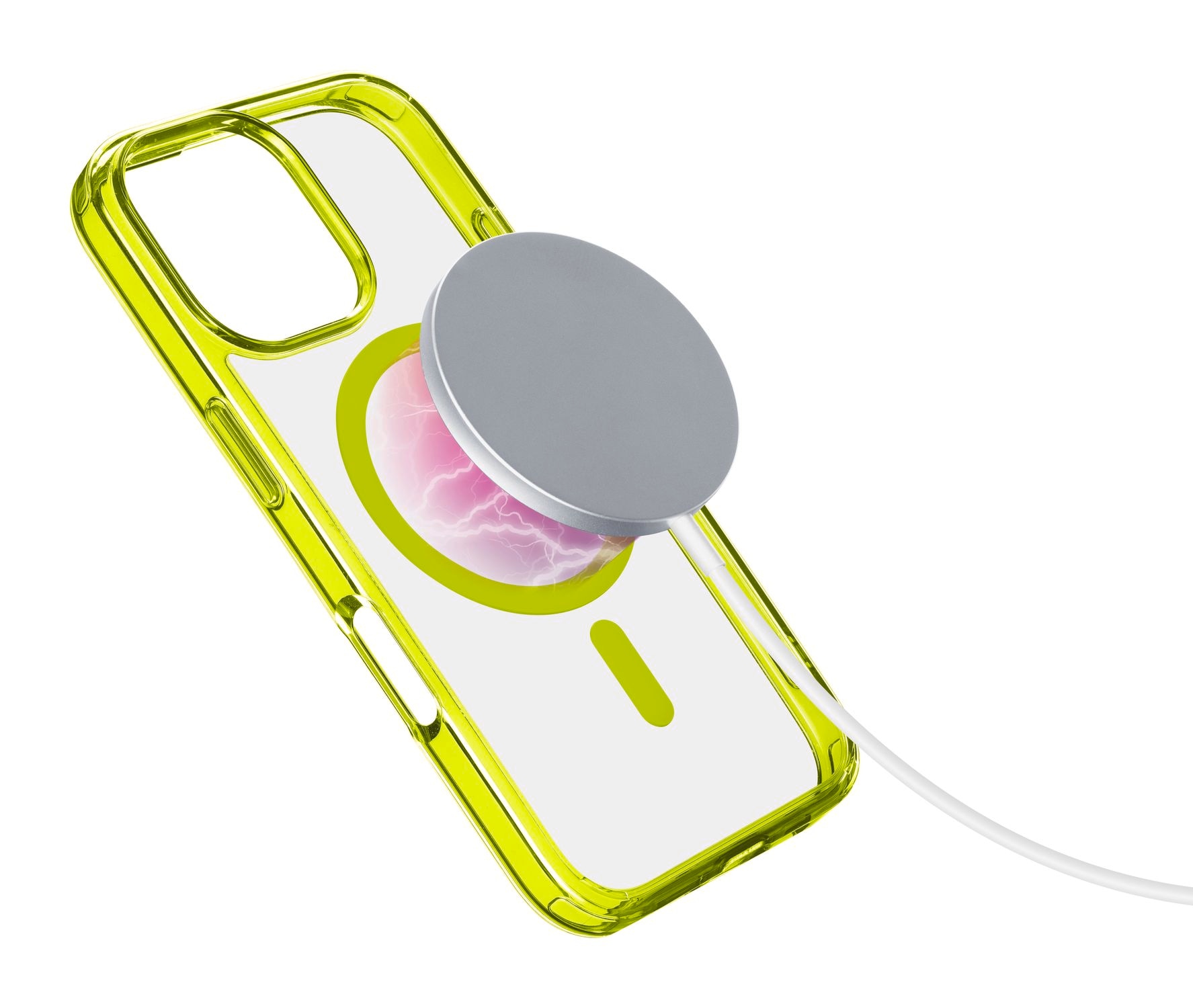 Cellularline Handyhülle »Iconic MAG MagSafe Case für Apple iPhone 16 Pro« Backcover, Schutzhülle, Handyschutzhülle, Case, Schutzcase, stossfest