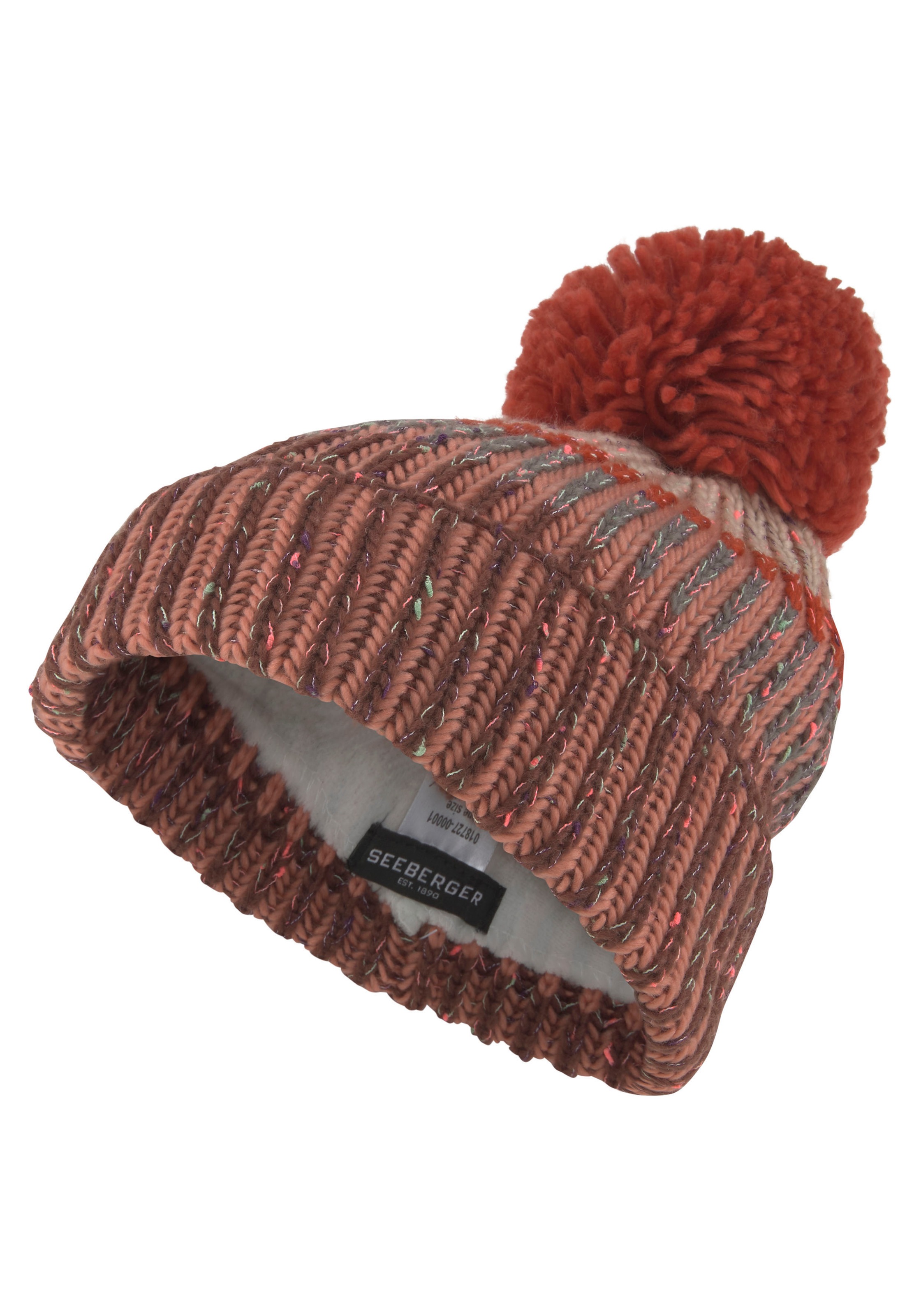 Image of Seeberger Strickmütze, Mehrfarbig gestreift bei Ackermann Versand Schweiz
