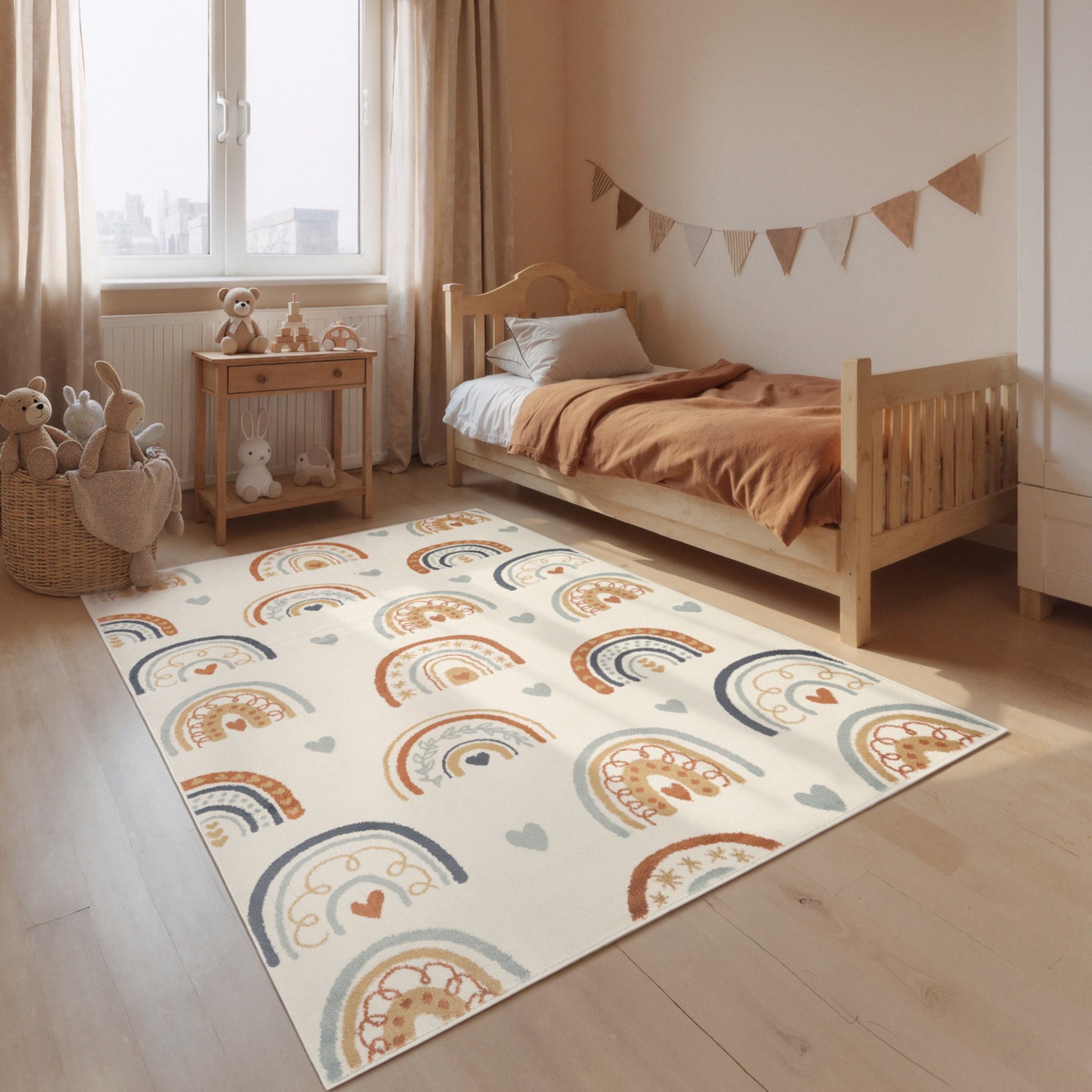 Image of HANSE Home Kinderteppich "Bowie" rechteckig 10 mm Höhe Pflegeleicht, Weich, Kinderzimmer, Spielteppich, Spielunterlage