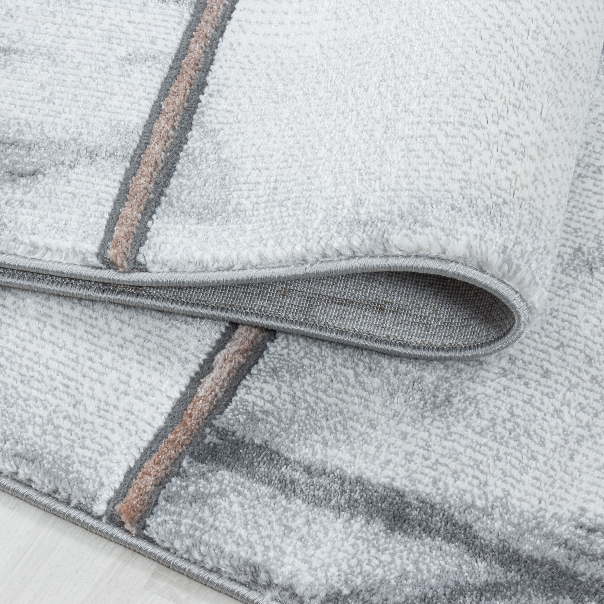 Ayyildiz Teppiche Teppich »NAXOS 3816«, rechteckig, 12 mm Höhe, Läufer, Marmor Optik, Kurzflor, Wohnzimmer