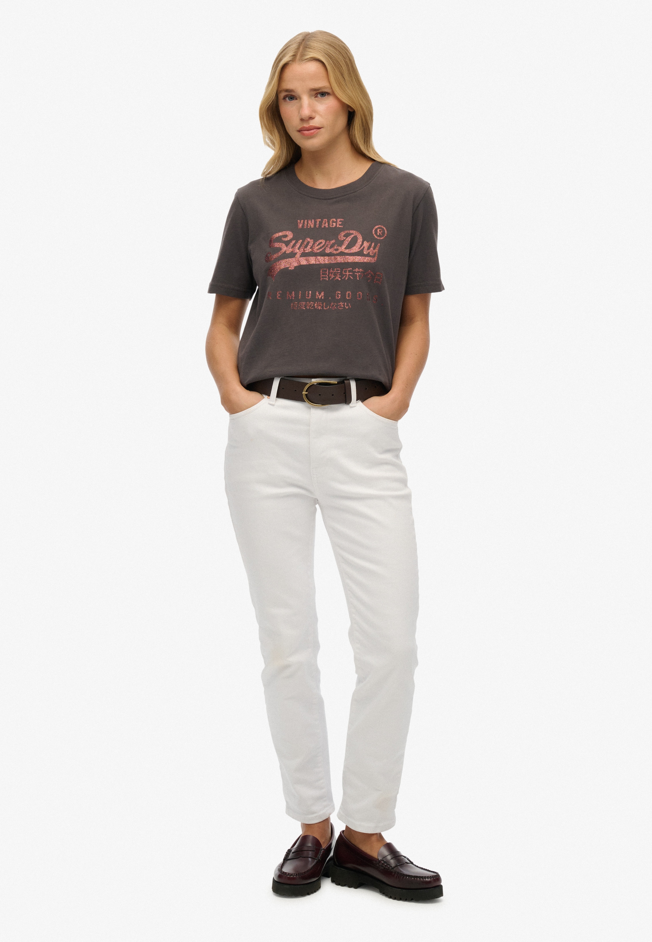 Superdry Print-Shirt »EMBELLISHED VL RELAXED TEE«