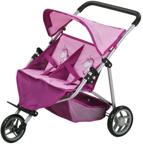 Knorrtoys® Puppen-Zwillingsbuggy »Duo - UMA. Das Einhorn«