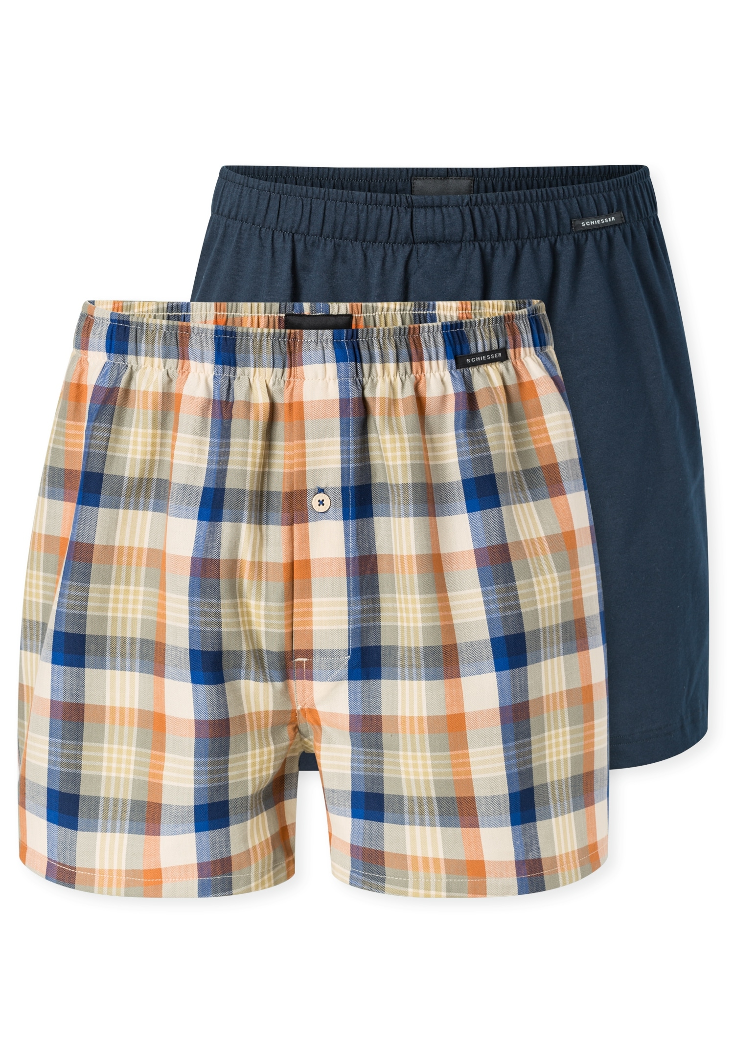 Image of Schiesser Weiter Boxer "Boxershorts Multipack" Eingriff mit Knopf, elastischer Bund, lockere Passform