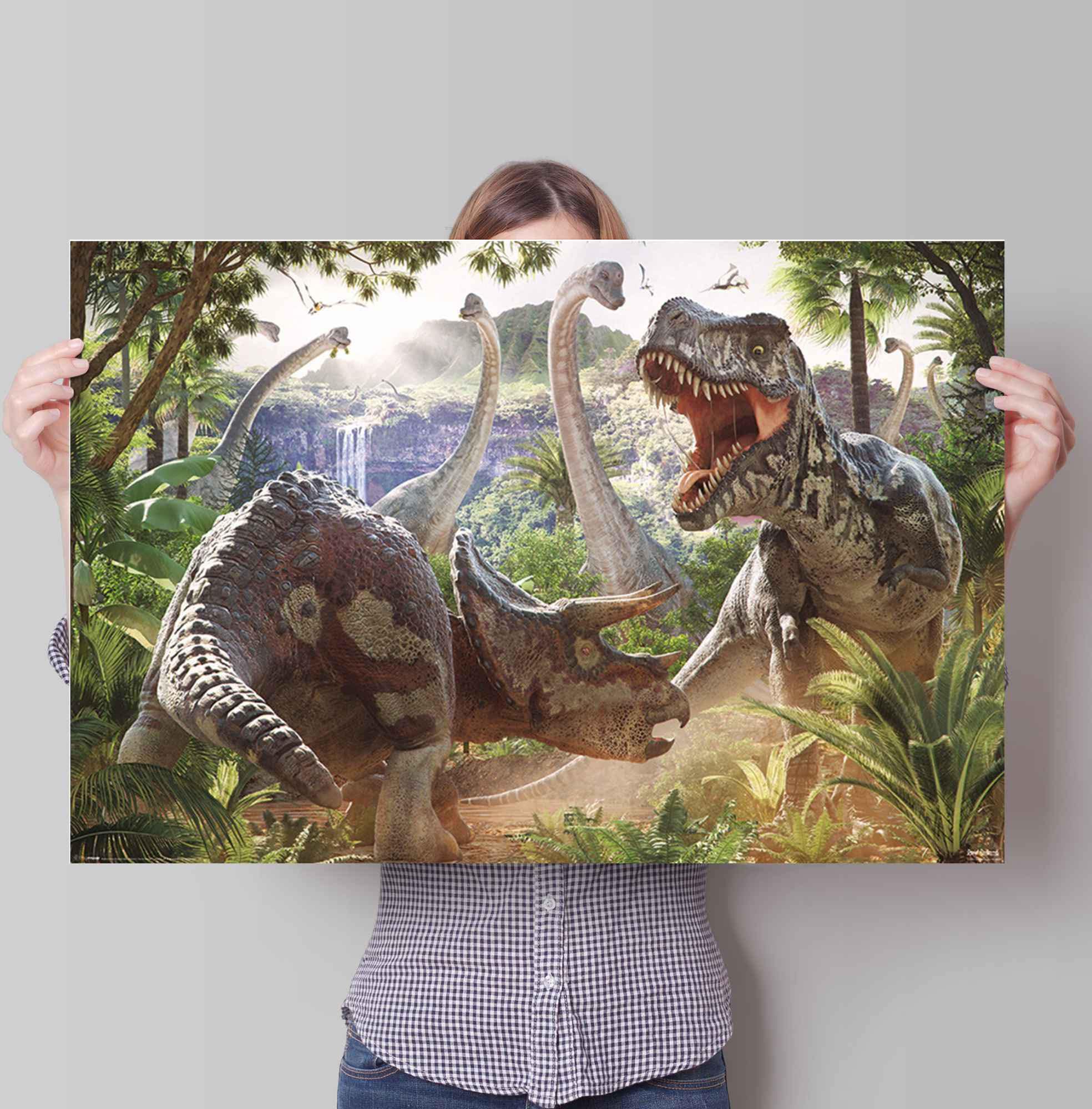 Reinders! Poster »Poster Kampf der Dinosaurier«, Dinosaurier, (1 St.)  günstig kaufen