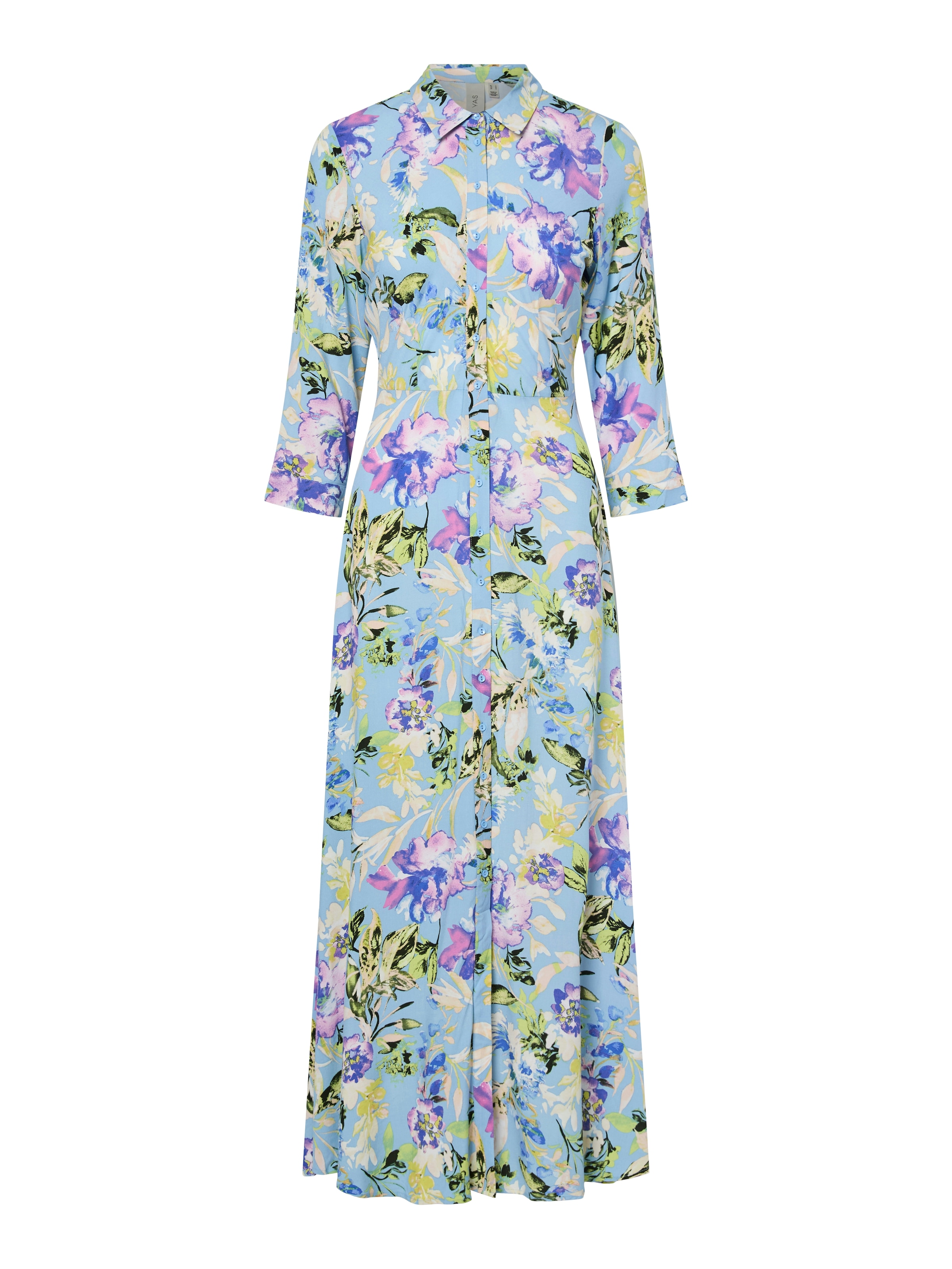 Y.A.S Robe chemisier »YASSAVANNA LONG SHIRT DRESS« Sommerkleid, mit 3/4 Ärmel