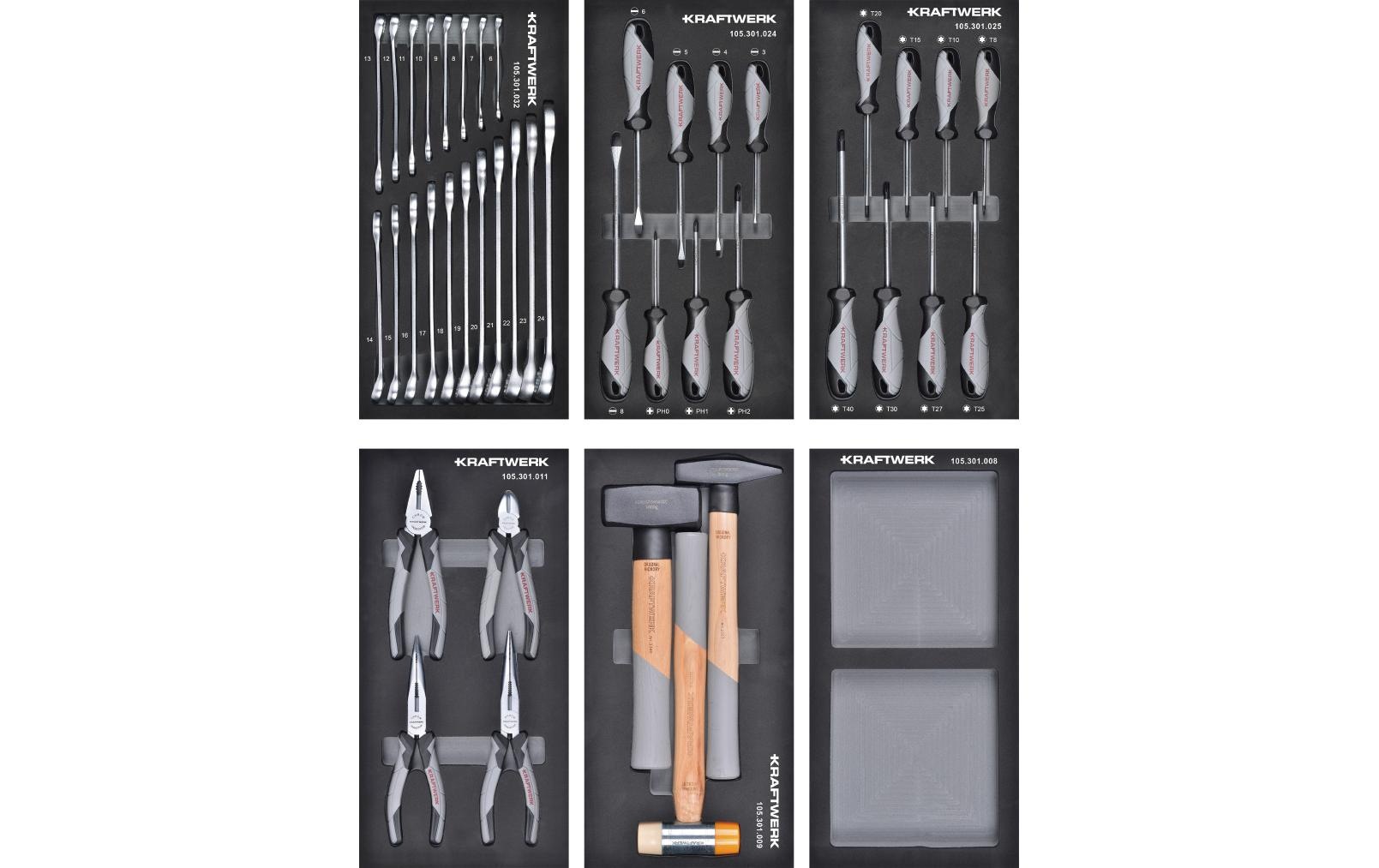 Image of Kraftwerk Werkzeugkoffer "Basic Line Eva 43-teilig" Werkzeug-Zusammenstellung